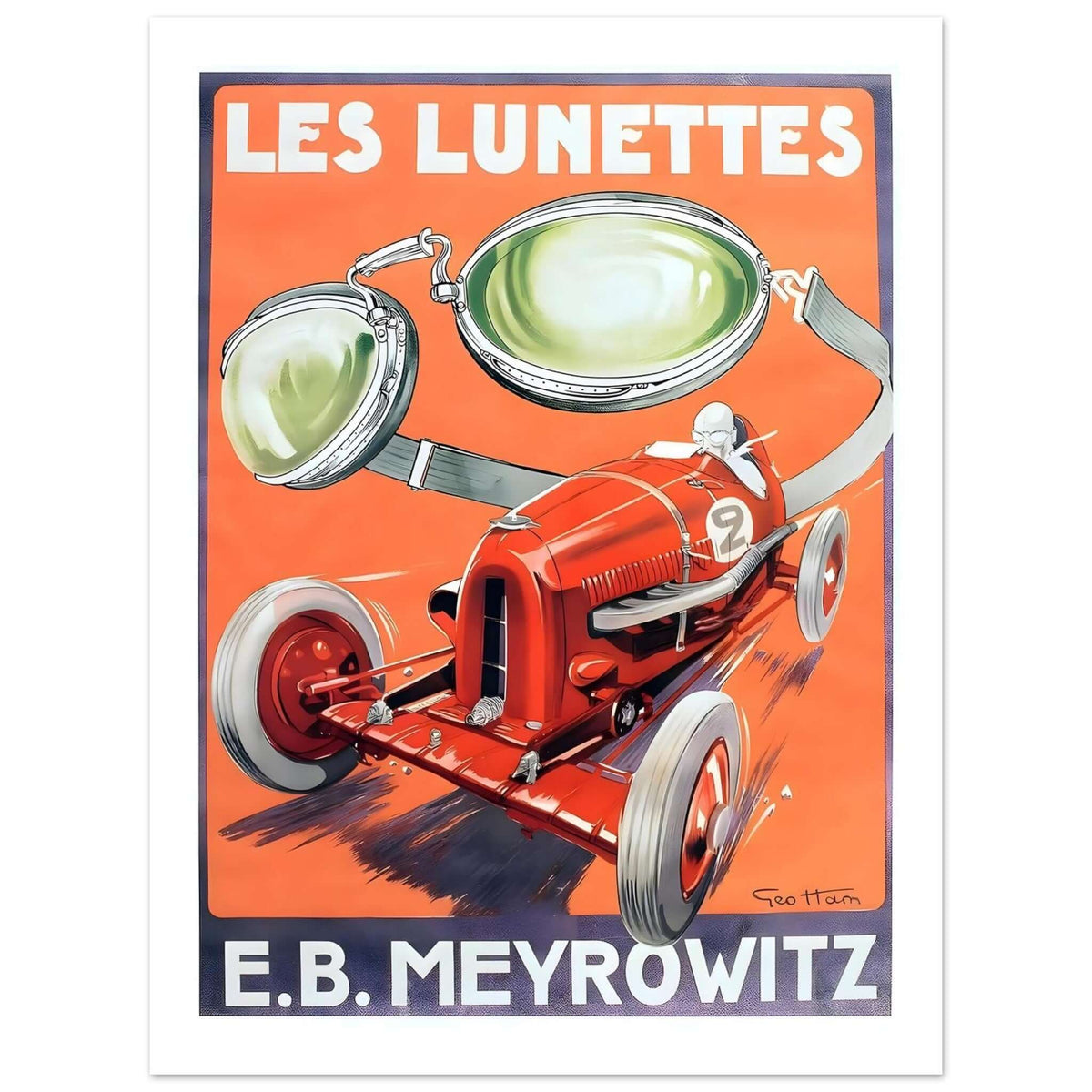 1908 Mercedes Grand Prix de l’A.C.F Dieppe Poster - Transit Art