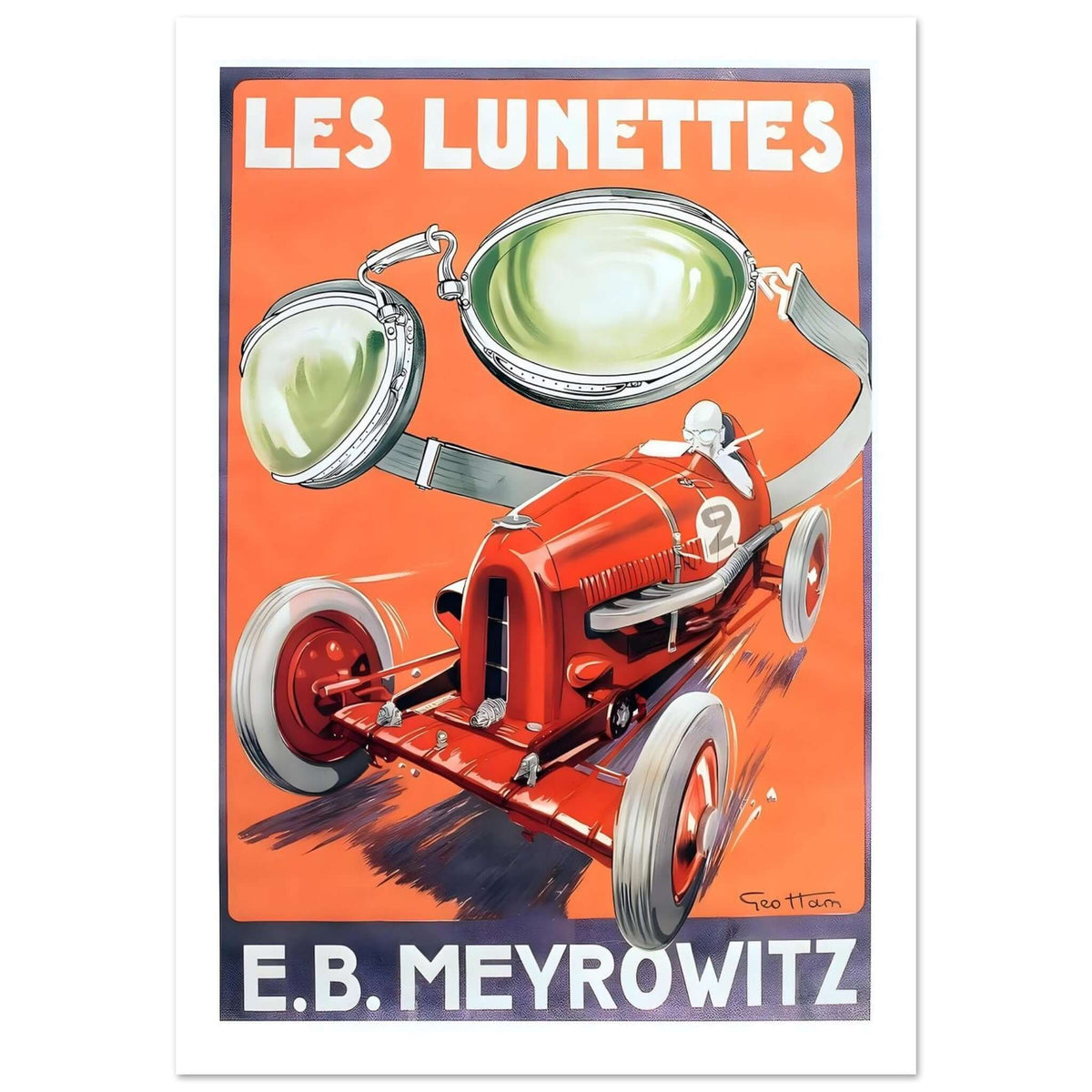 1908 Mercedes Grand Prix de l’A.C.F Dieppe Poster - Transit Art