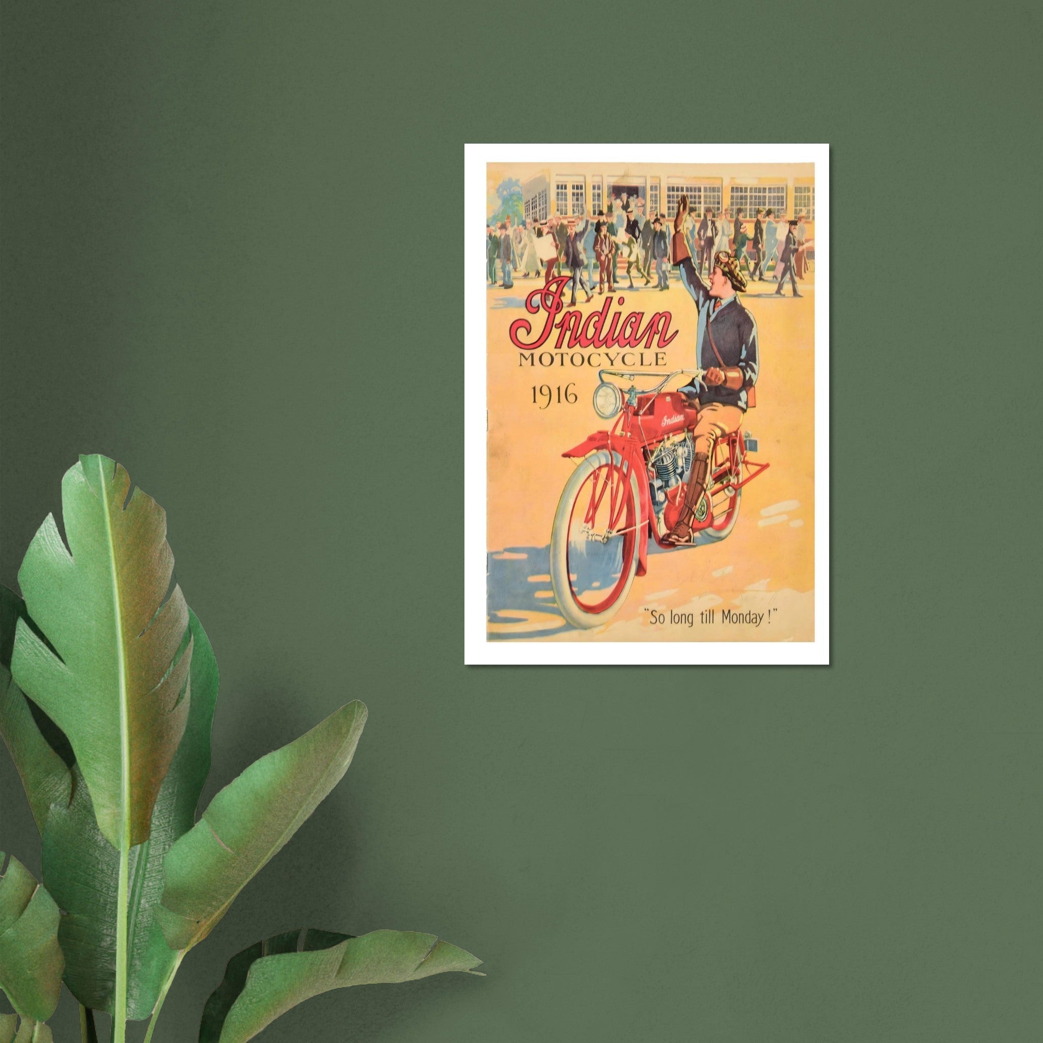 1916 Indian Motocycle: Weekend Freedom and Joyful Farewells - Transit Art