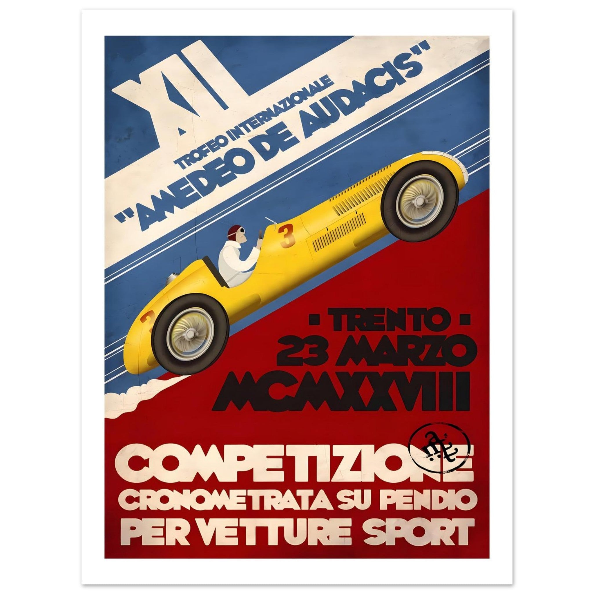 1928 Trento Amedeo de Audacis Trophy Poster - Transit Art