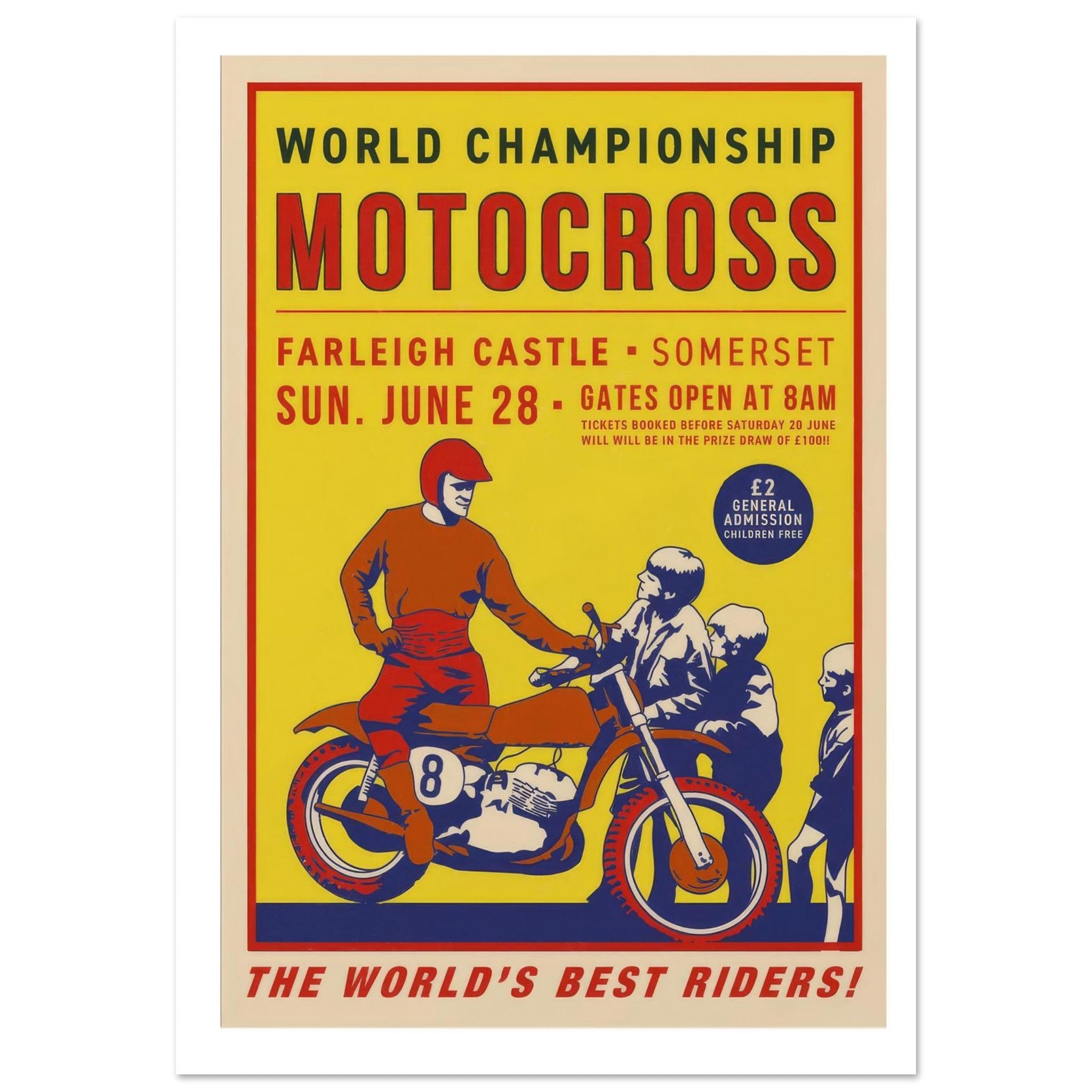 1975 World Championship Motocross Poster