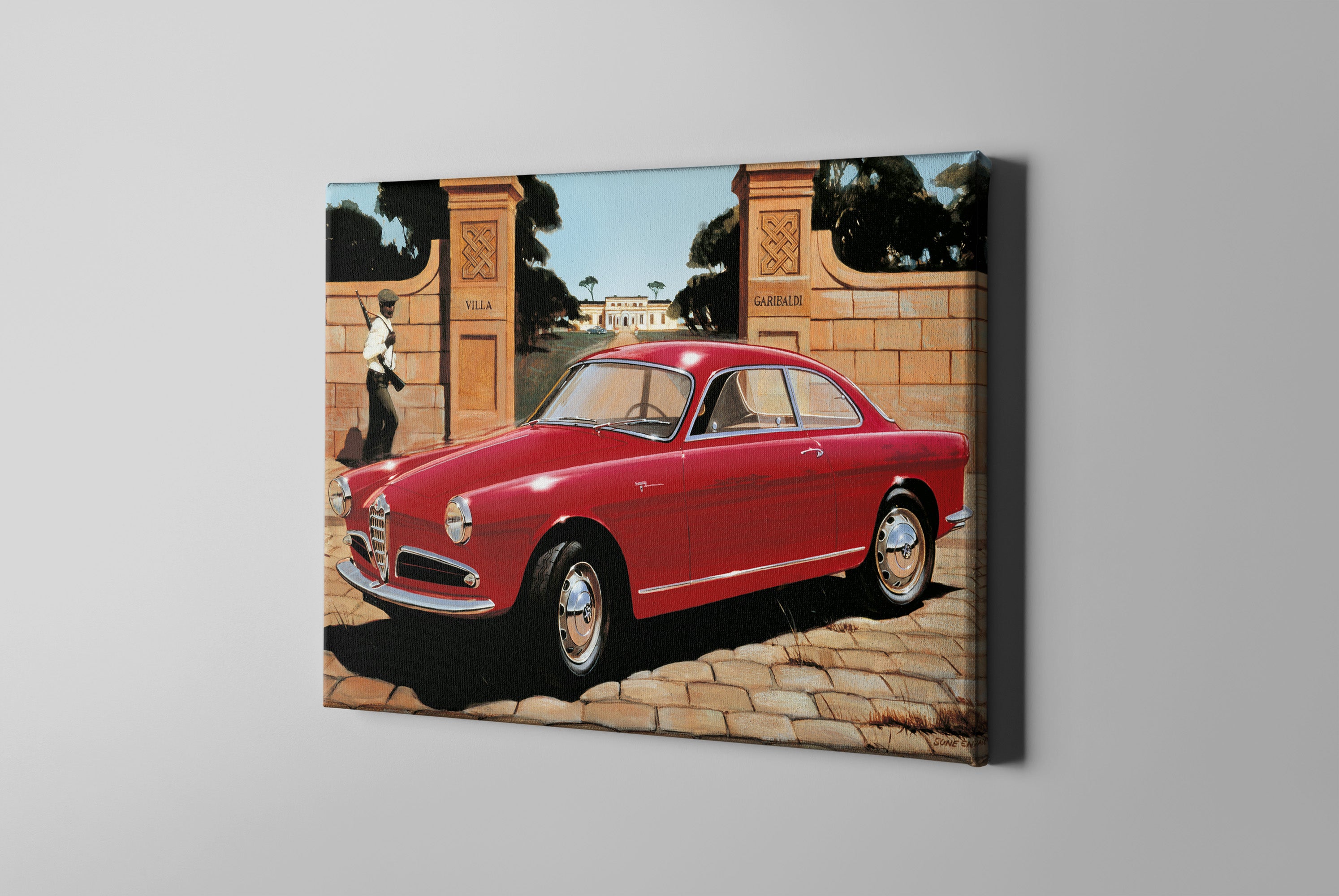 Alfa på Sicilien - canvasduk