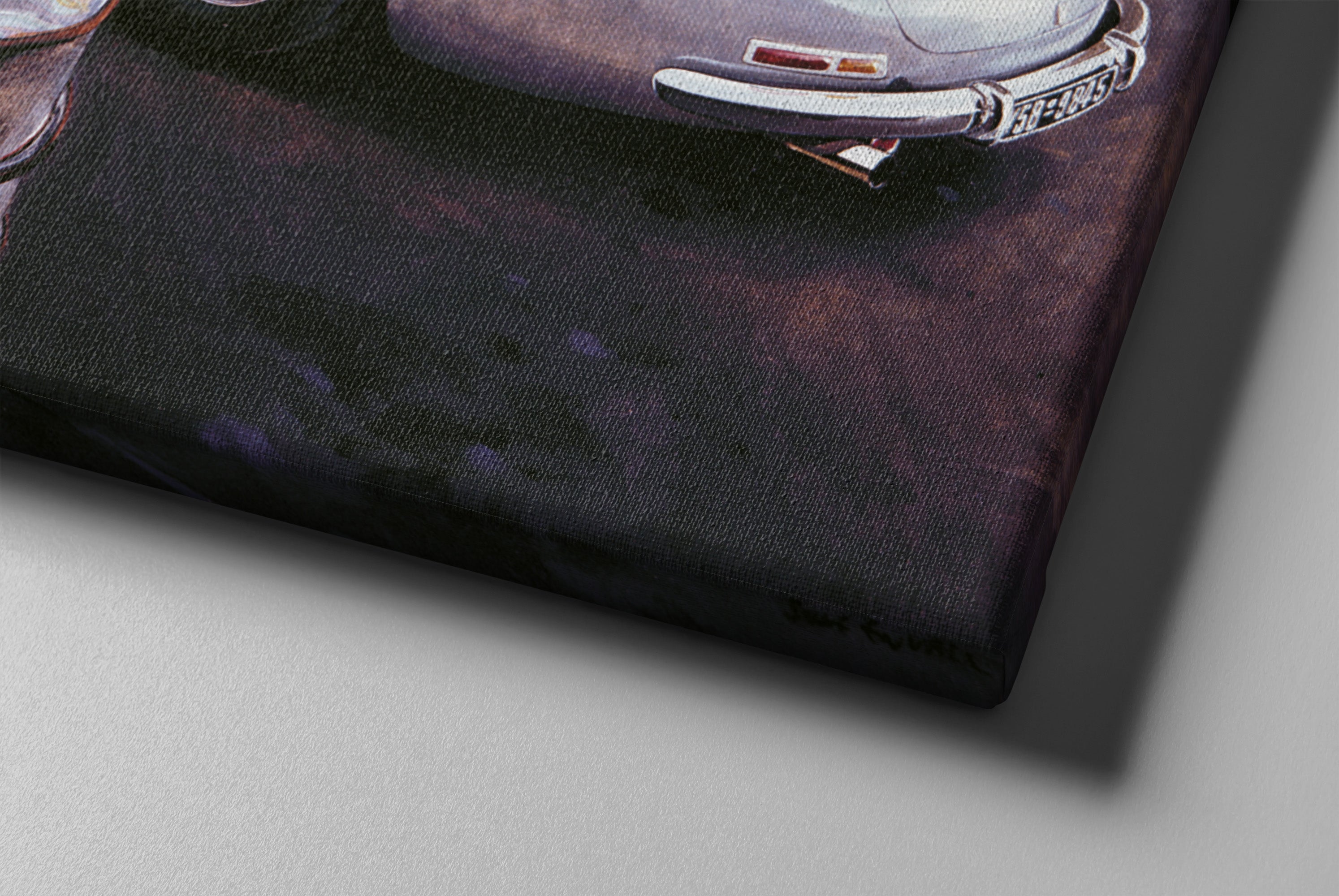 Mercedes 300 SL på verkstaden - canvas