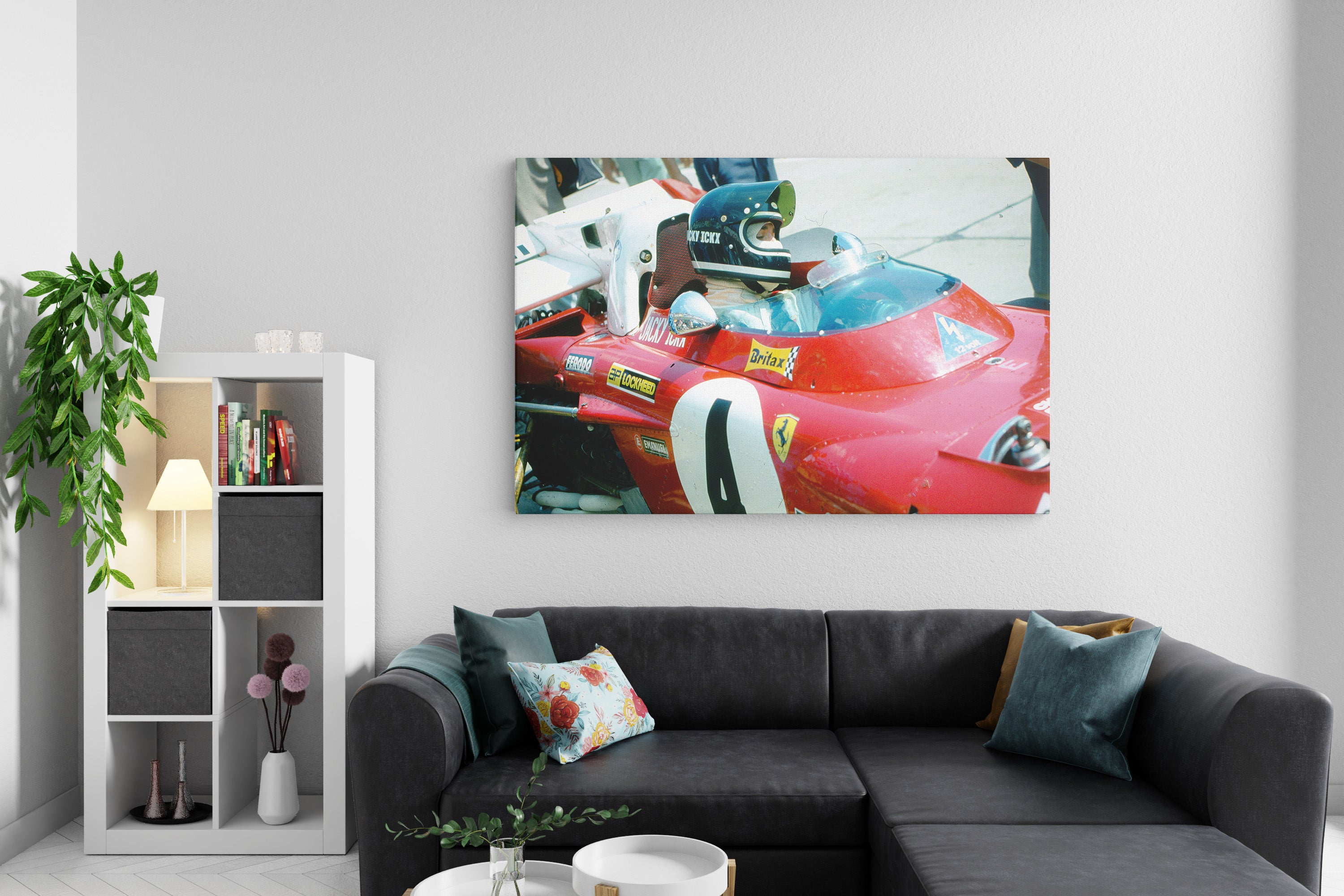 Jacky Ickx på Nürburgring II - duk