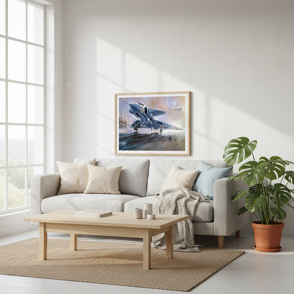 Viggen during landing