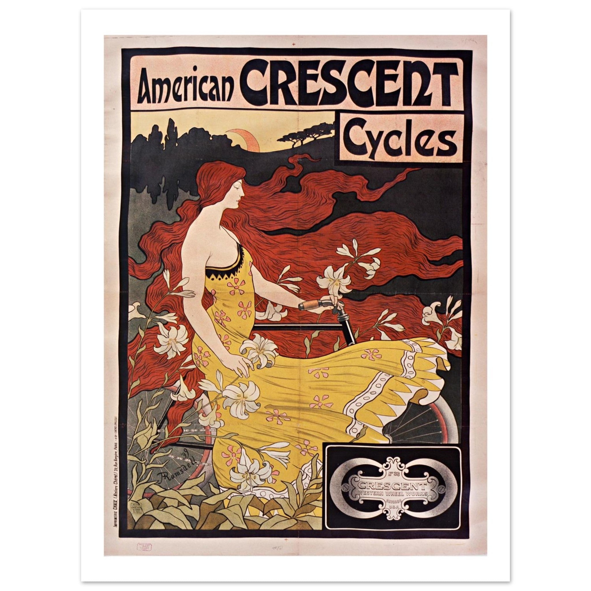 American Crescent Cycles: Elegance in Motion - Transit Art