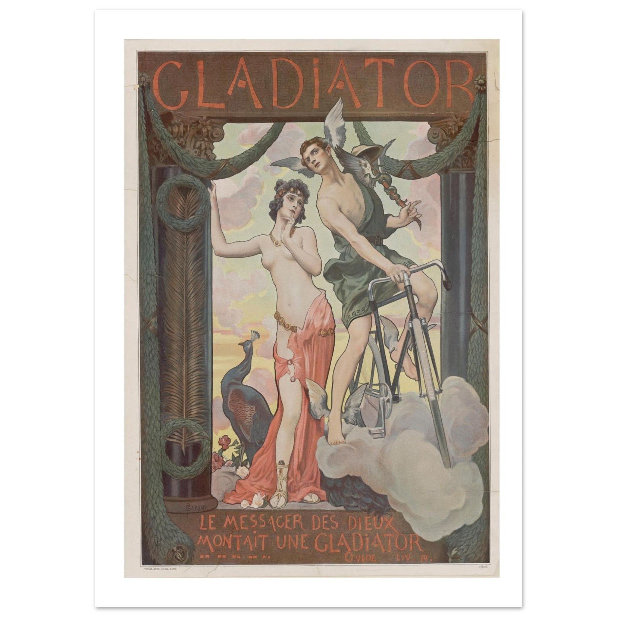 Gladiator Bicycle – The Messenger of the Gods - Transit Art