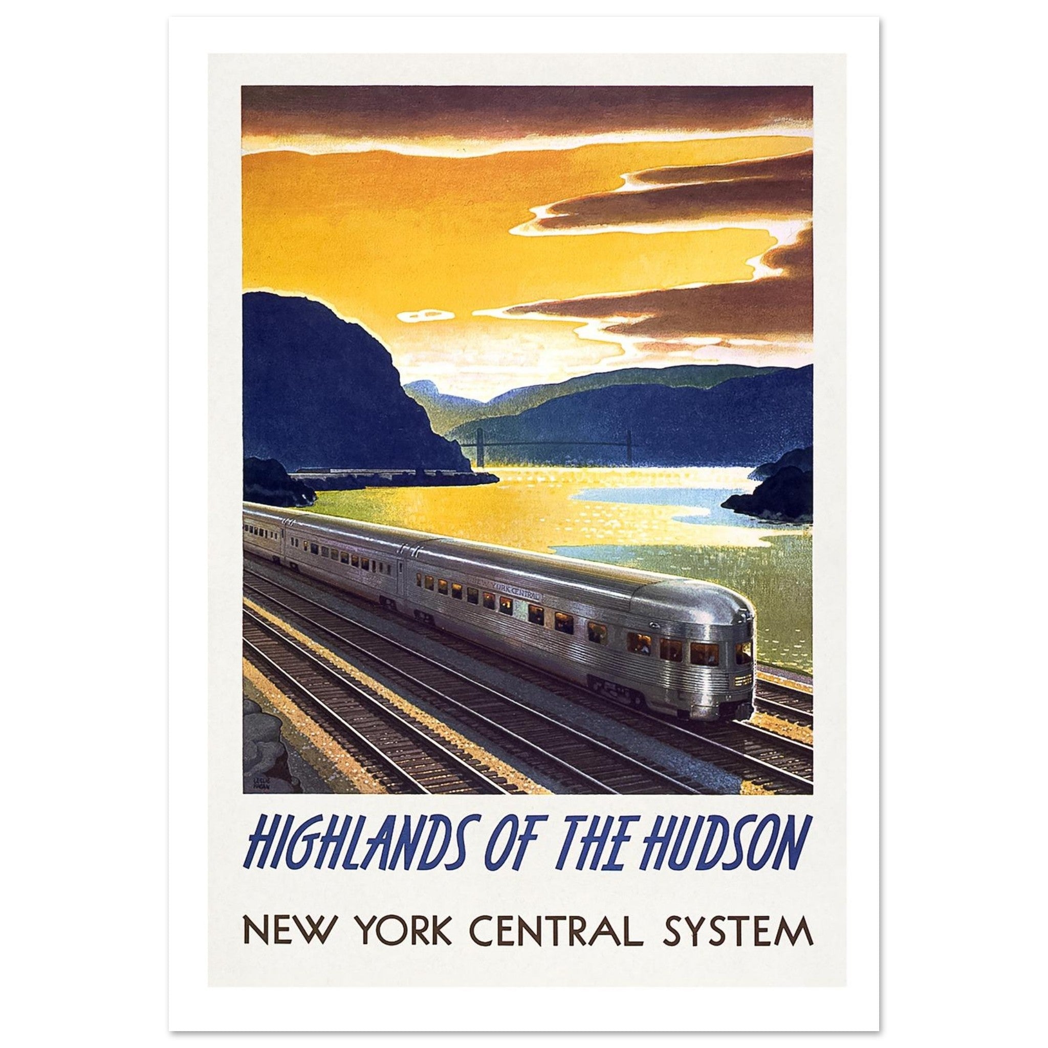 Highlands of the Hudson – New York Central System - Transit Art