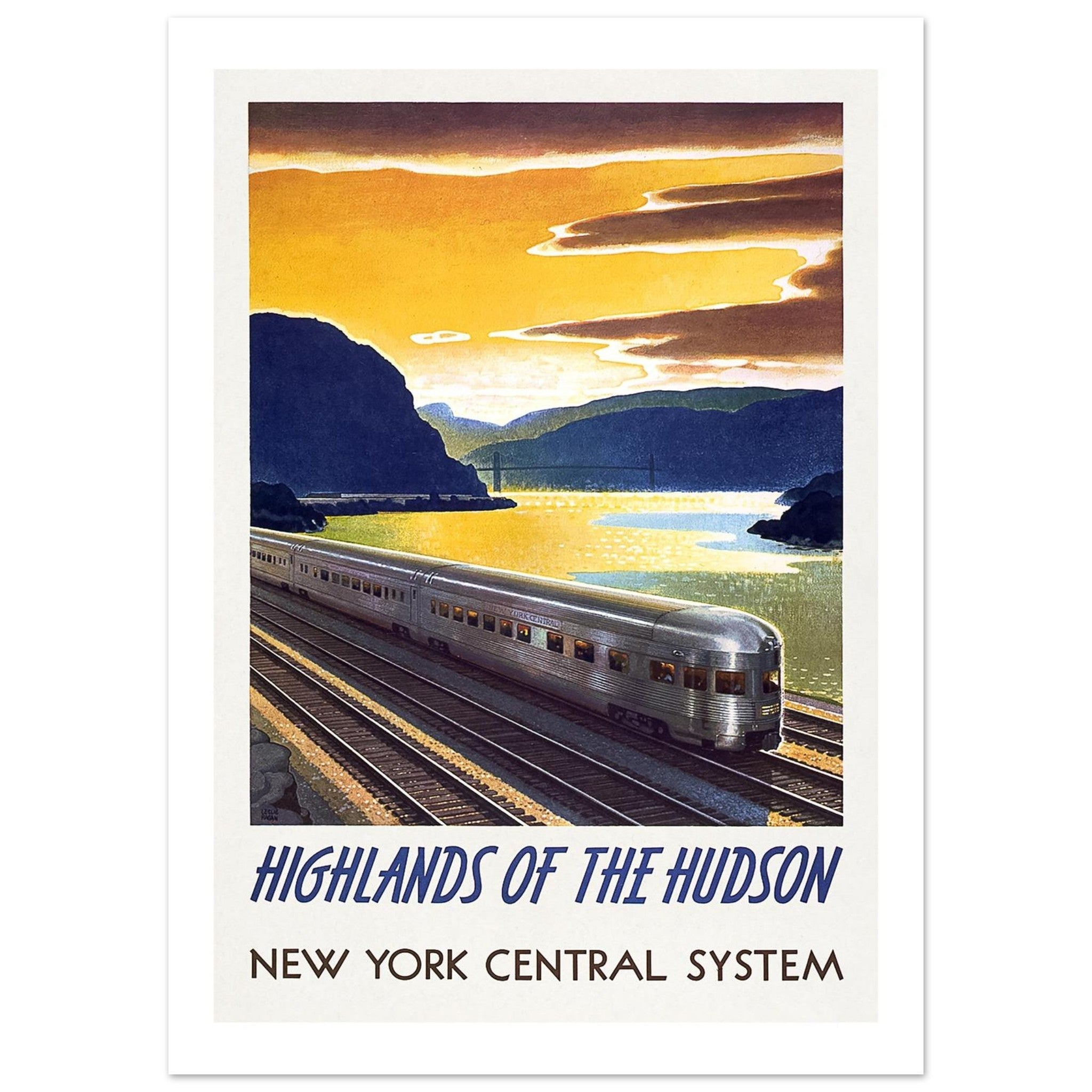 Highlands of the Hudson – New York Central System - Transit Art