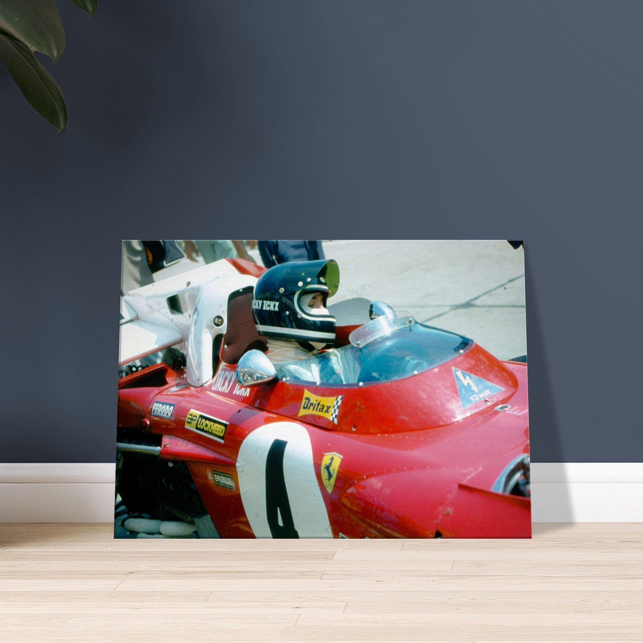 Jacky Ickx at Nürburgring II - canvas - Transit Art