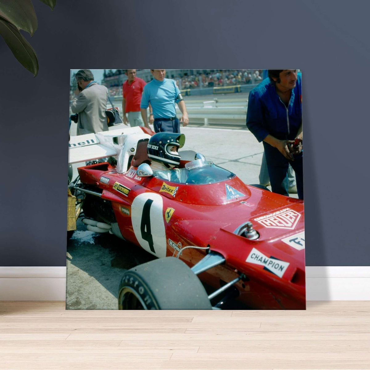 Jacky Ickx at Nürburgring III - canvas - Transit Art
