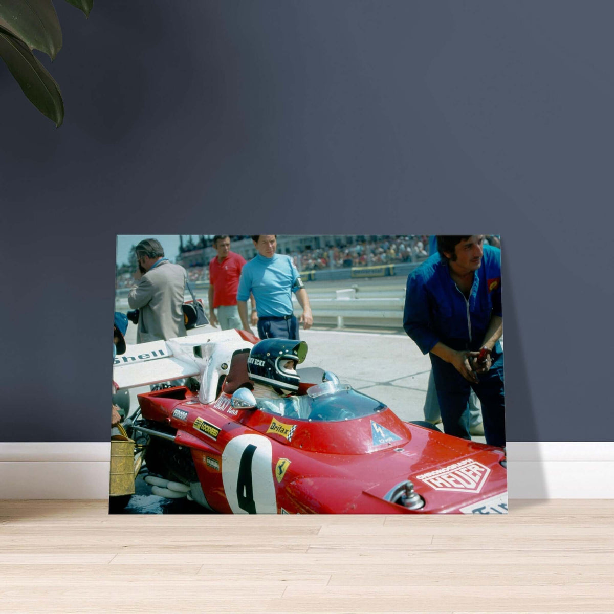 Jacky Ickx at Nürburgring III - canvas - Transit Art