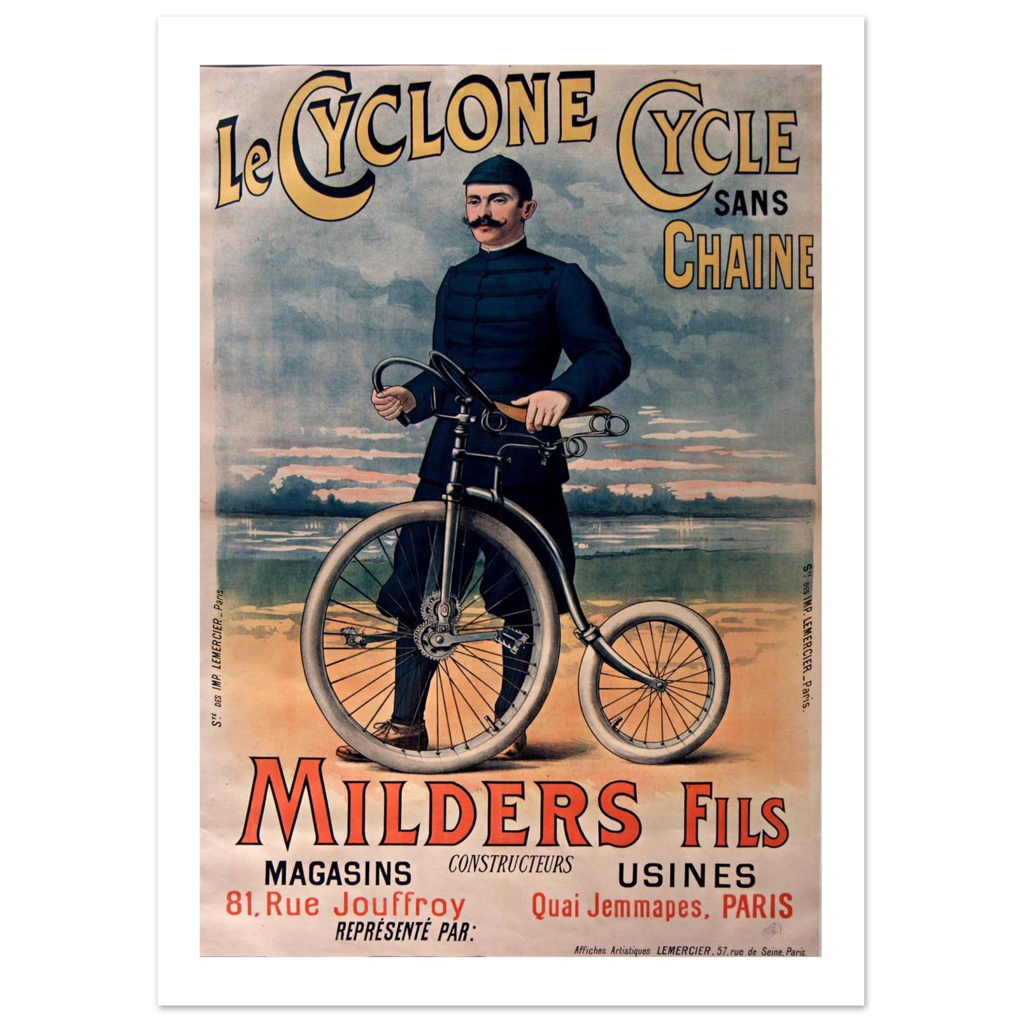 Le Cyclone - The Chainless Bicycle - Transit Art