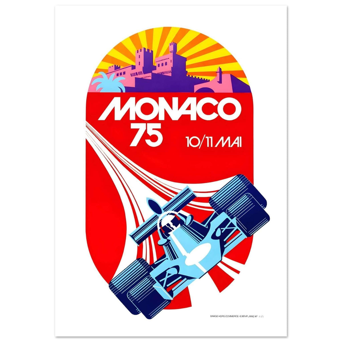Monaco 75 Grand Prix Racing Poster - Transit Art