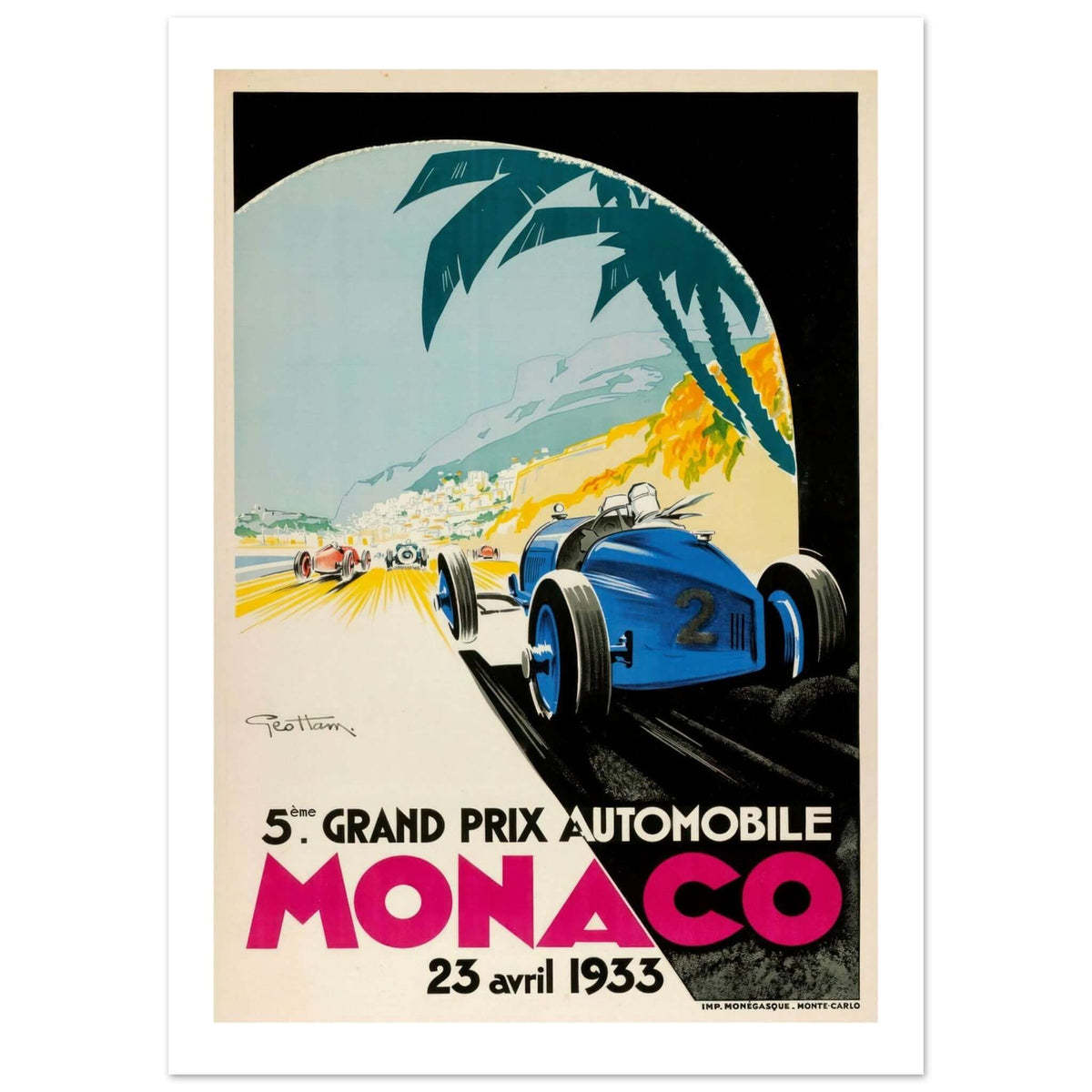 Monaco Grand Prix 1933 - Transit Art