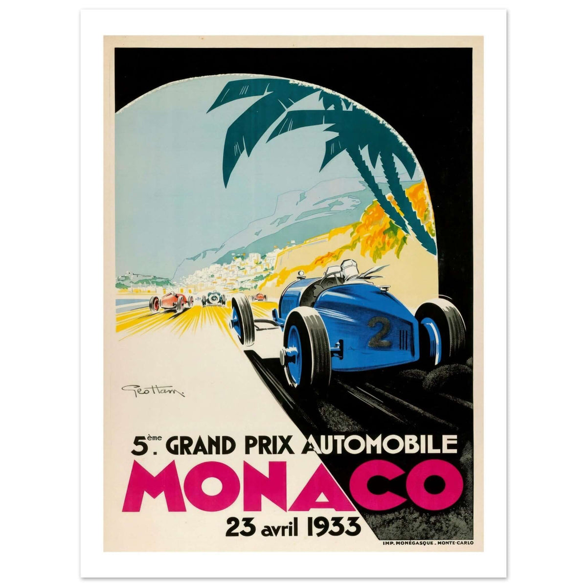 Monaco Grand Prix 1933 - Transit Art