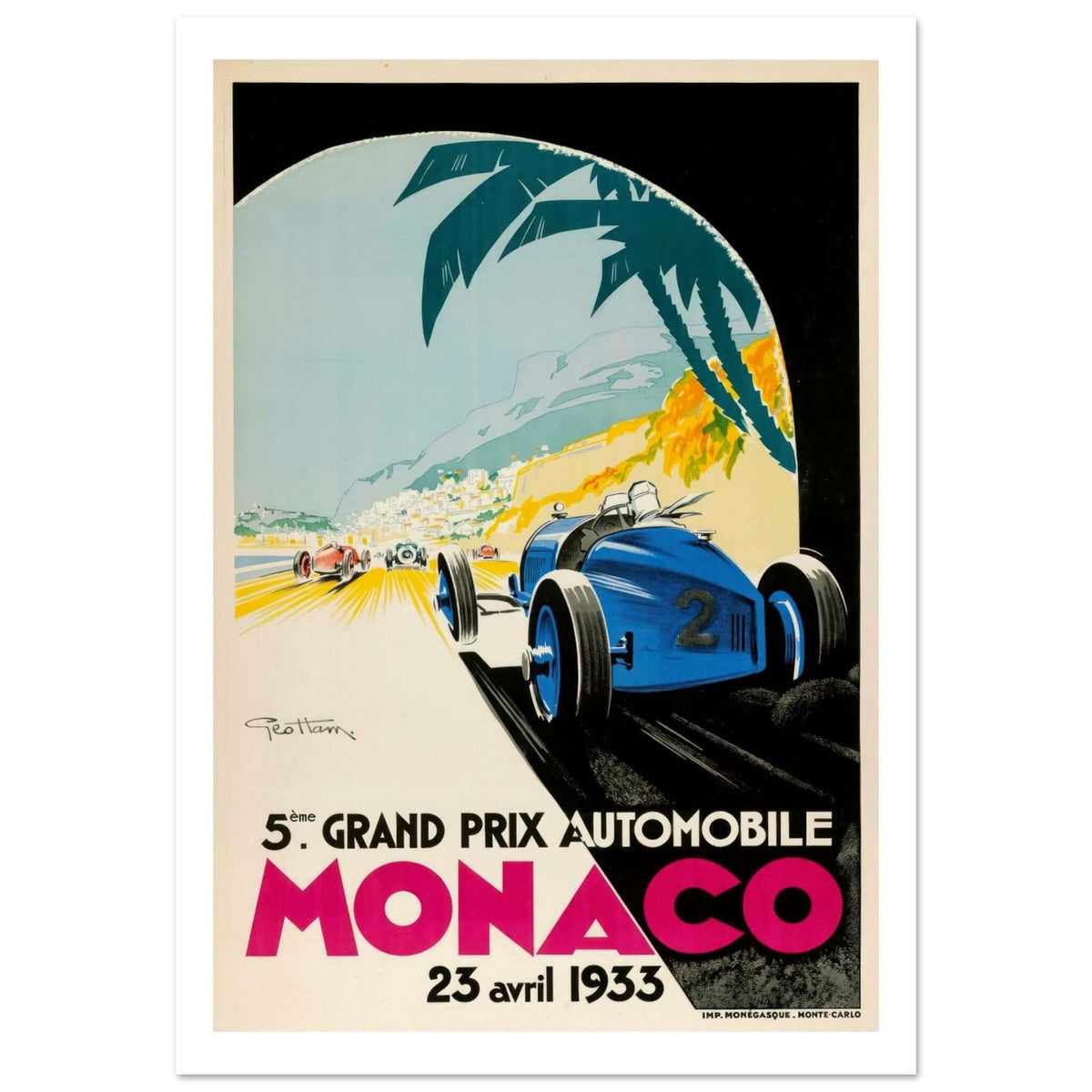 Monaco Grand Prix 1933 - Transit Art