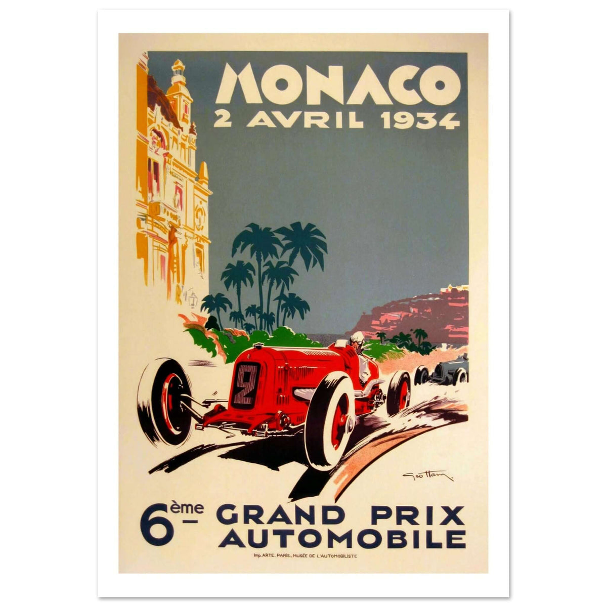 Monaco Grand Prix 1934 - Transit Art