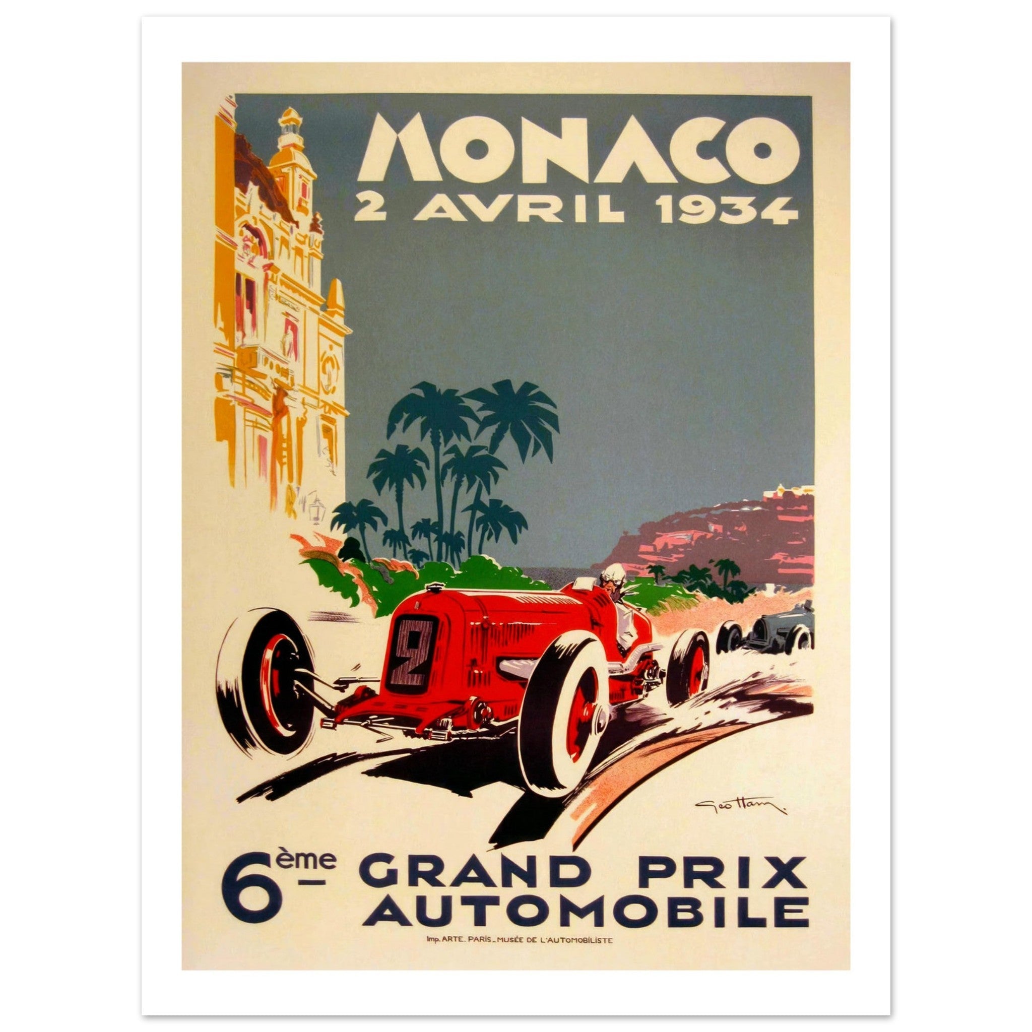Monaco Grand Prix 1934 - Transit Art