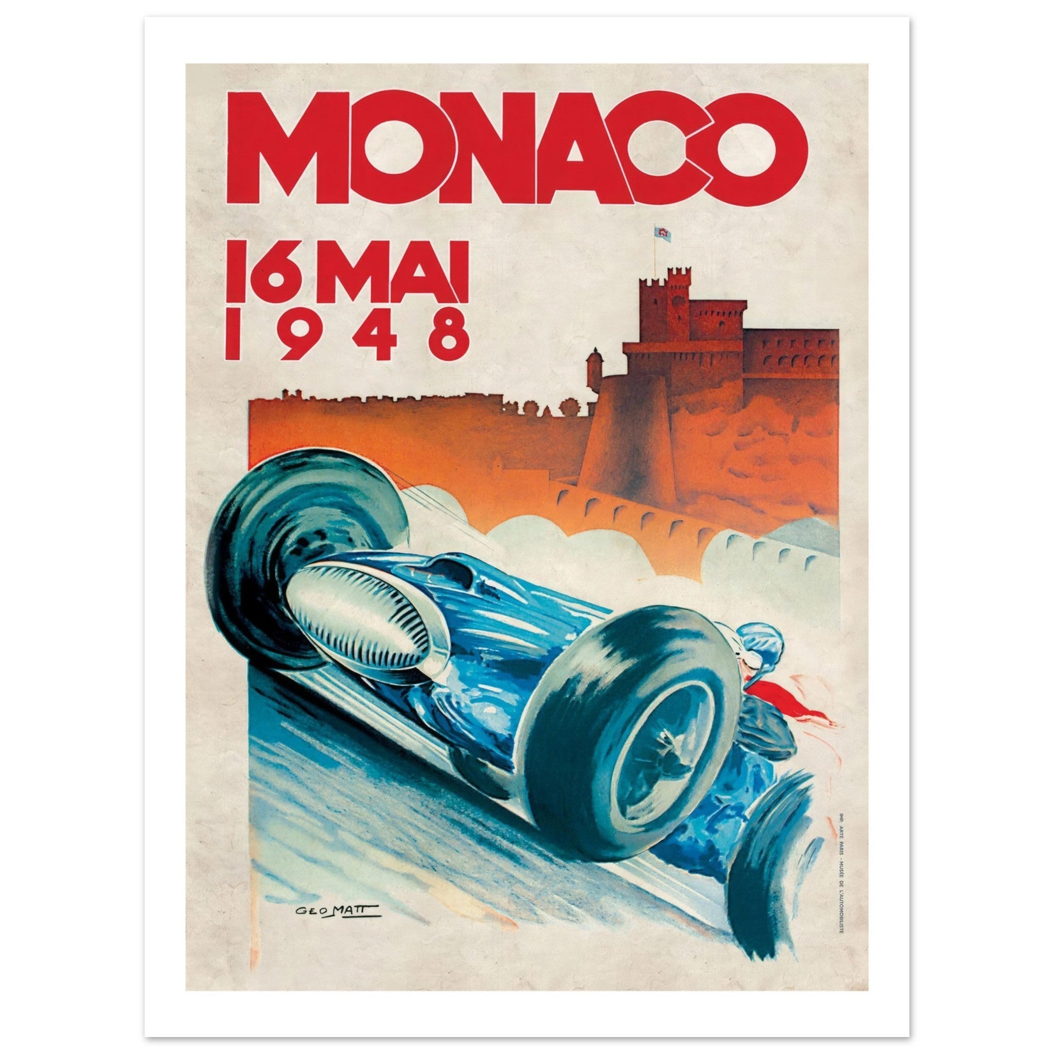 Monaco Grand Prix 1948 - Transit Art