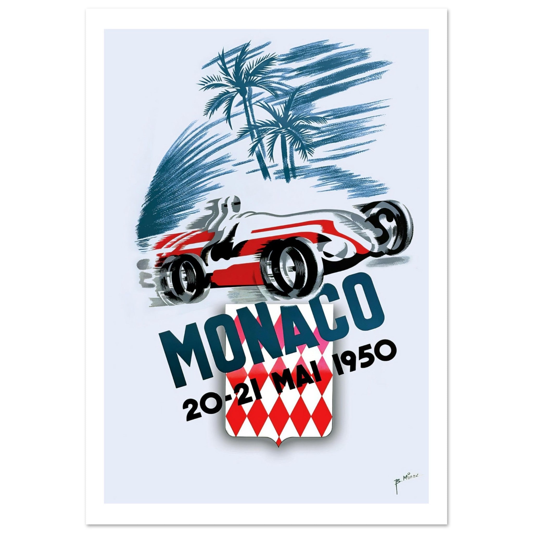 Monaco Grand Prix 1950 - Transit Art
