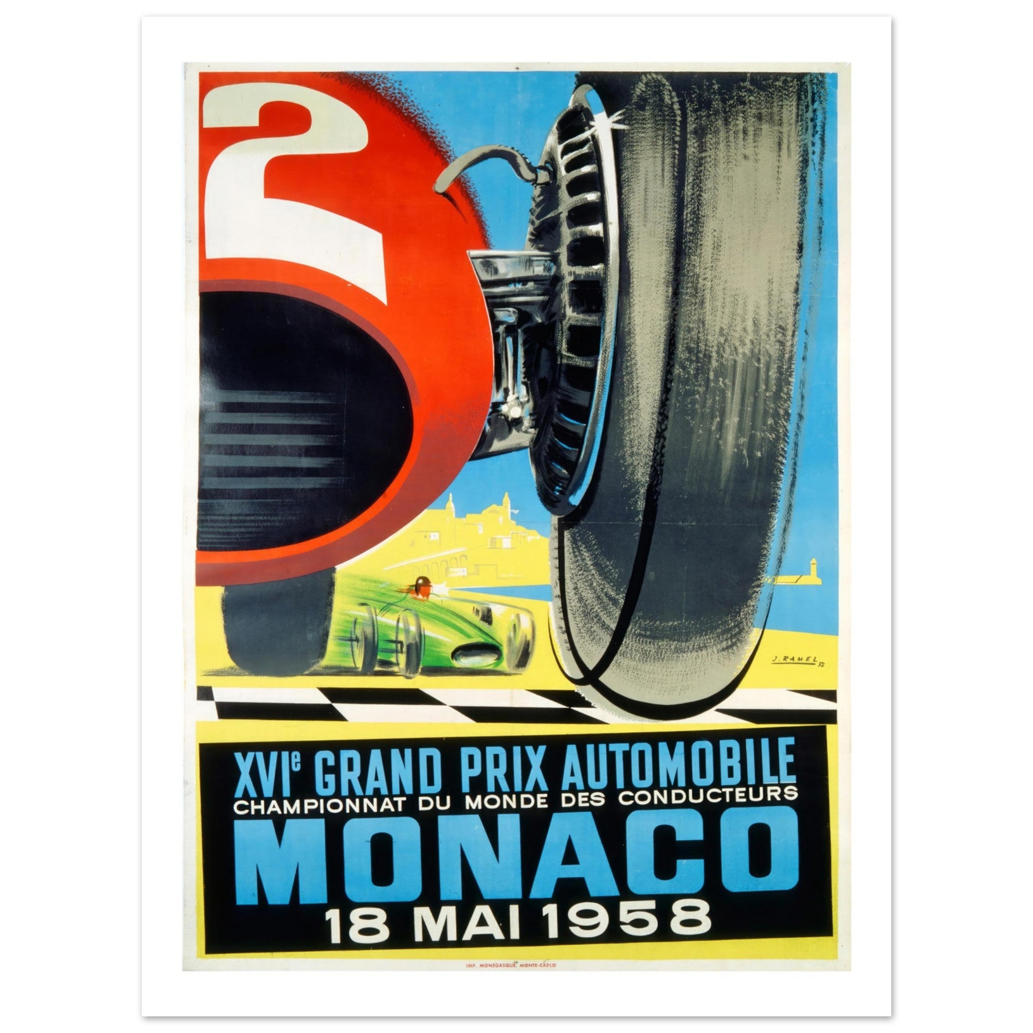 Monaco Grand Prix 1958 - Transit Art