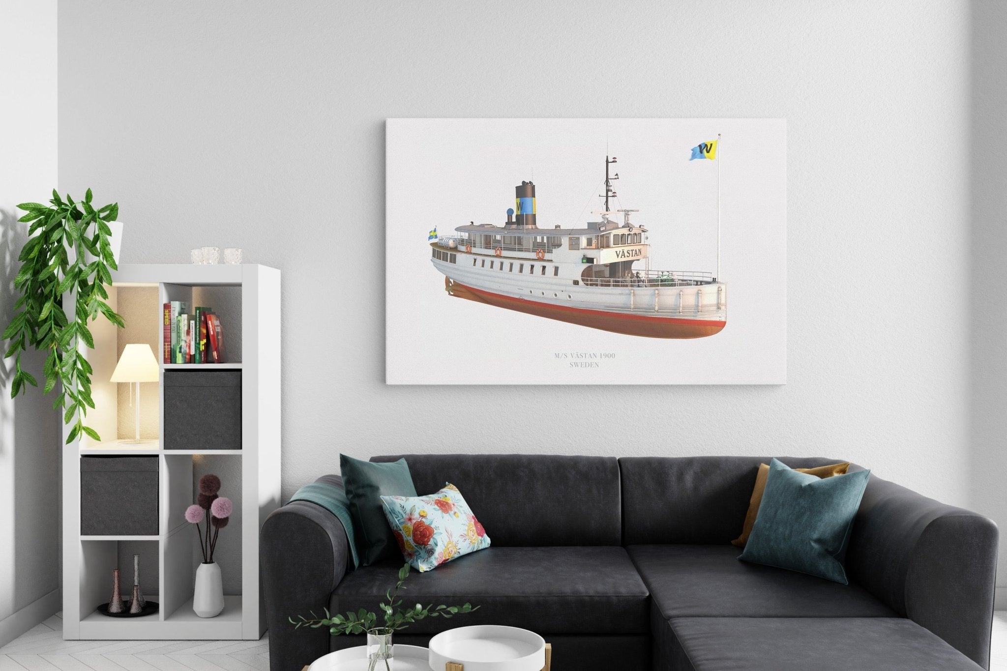 M/S Västan - canvas - Transit Art
