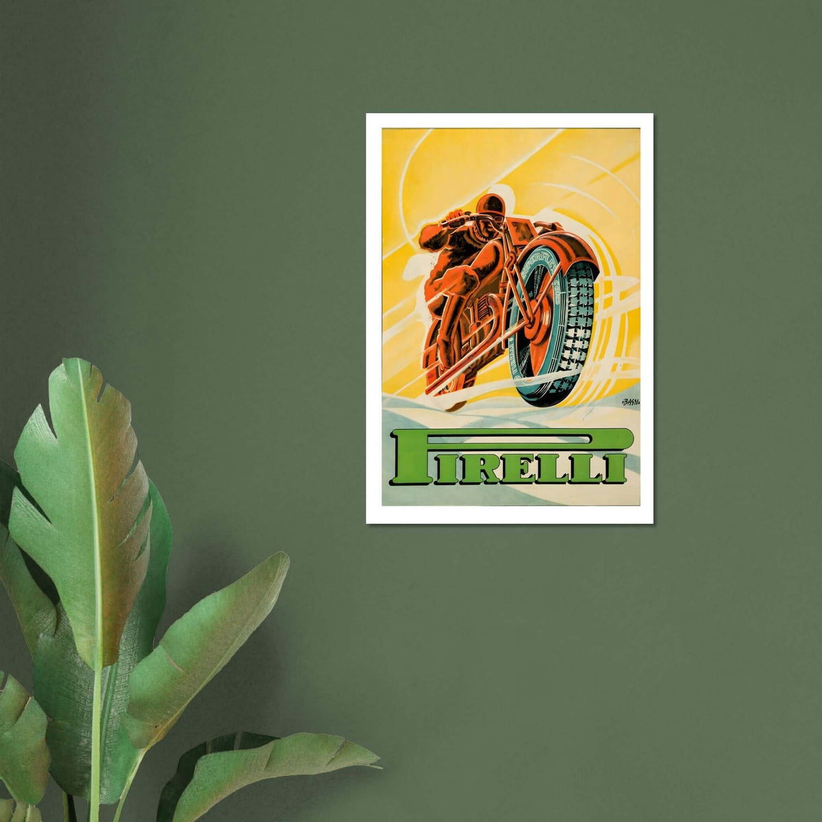 Pirelli Motorcycle Tires Vintage Advertisement Poster - Transit Art