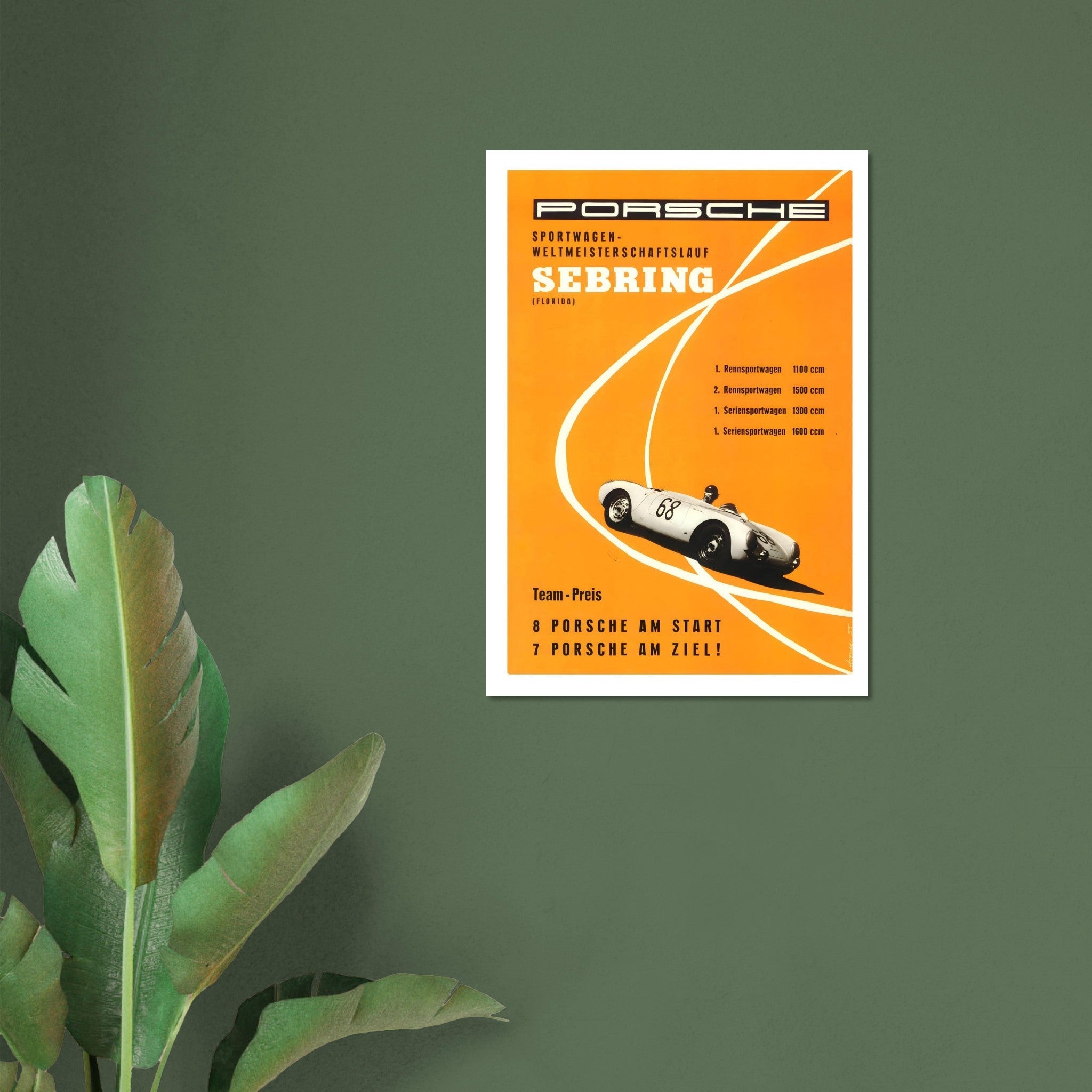 Porsche Sebring World Sportscar Championship Poster - Transit Art