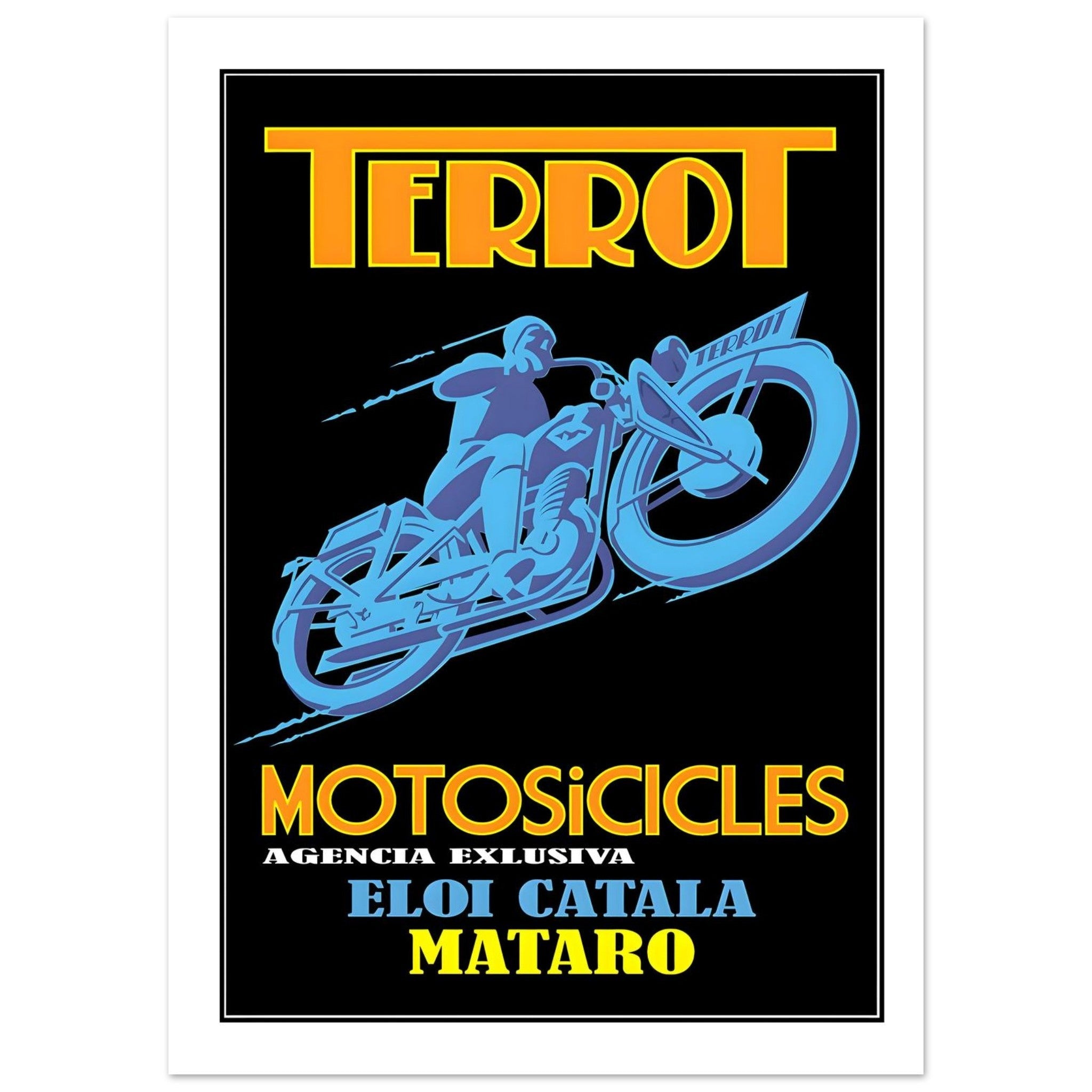 Terrot Motorcycles Advertisement Poster - Transit Art