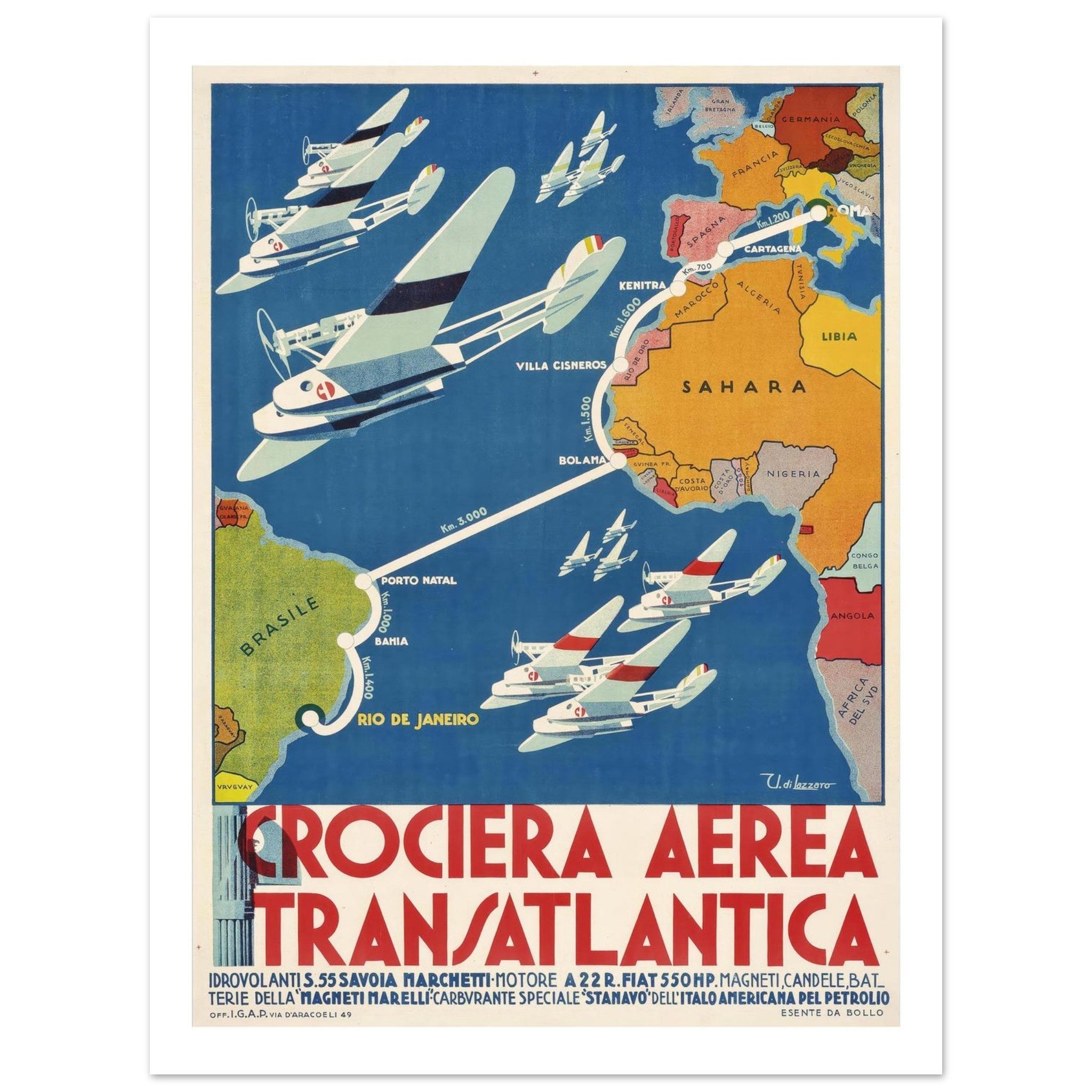 Transatlantic Air Cruise - Transit Art