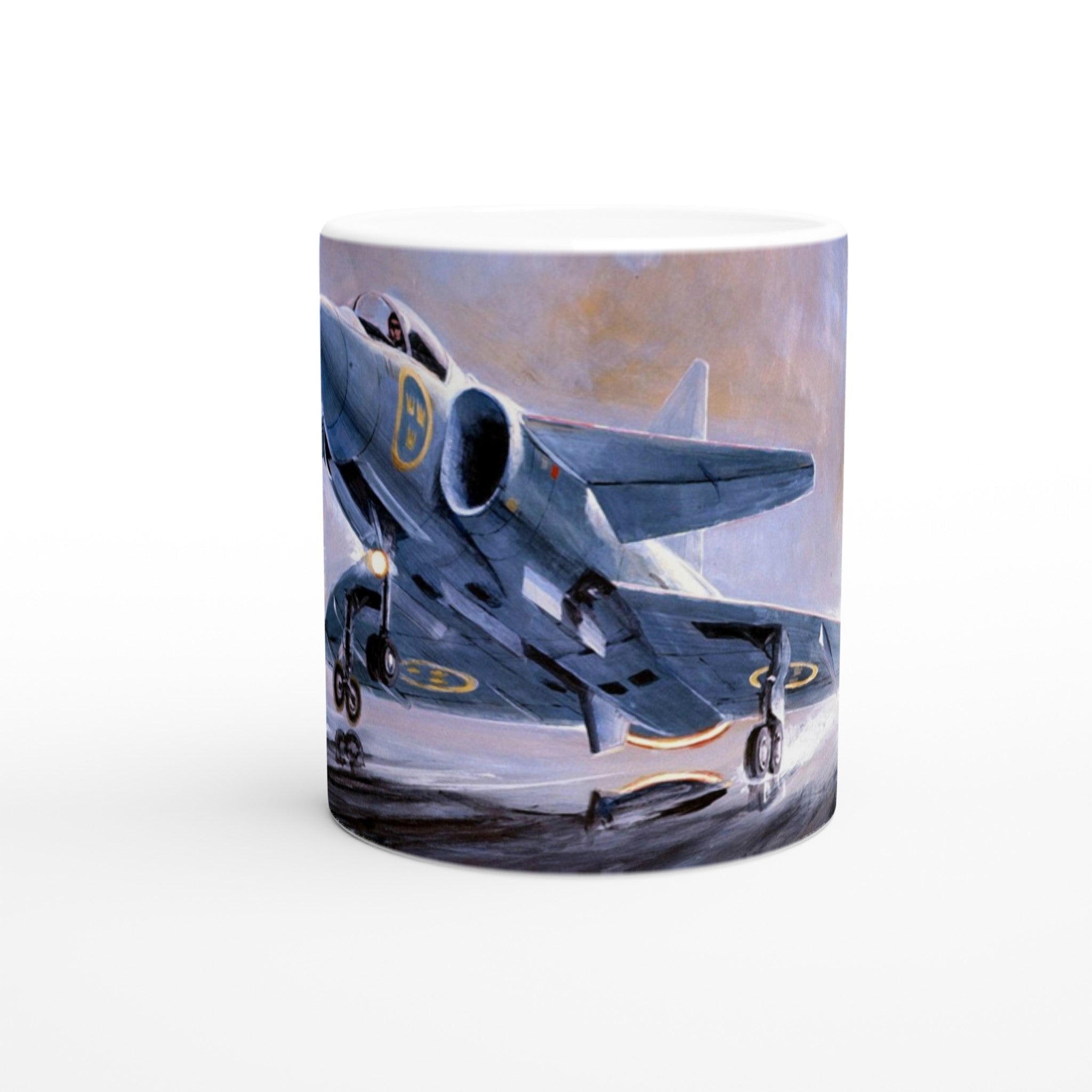 Viggen during landing - Mug - Transit Art