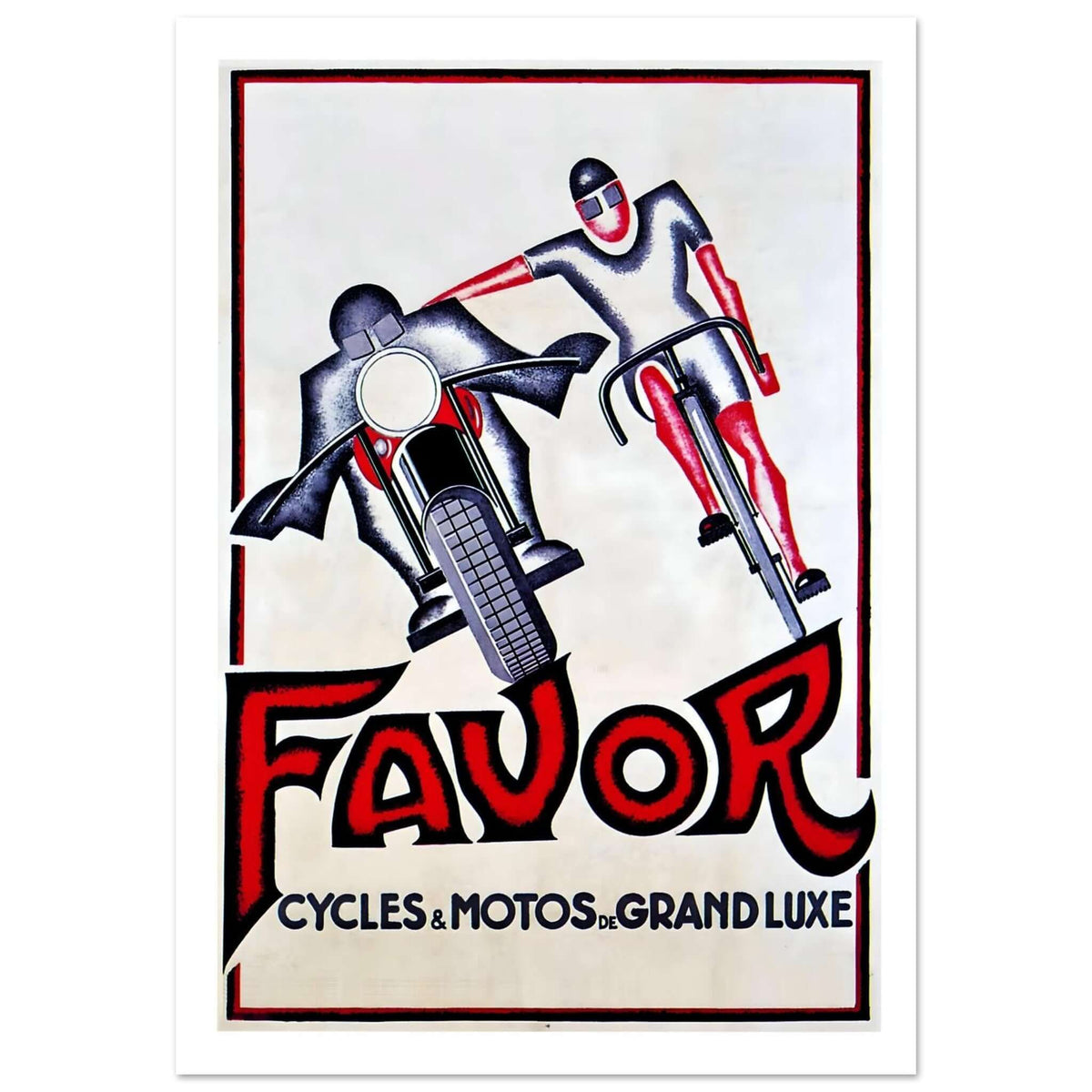 Vintage Favour Cycles & Motorcycles Poster - Transit Art
