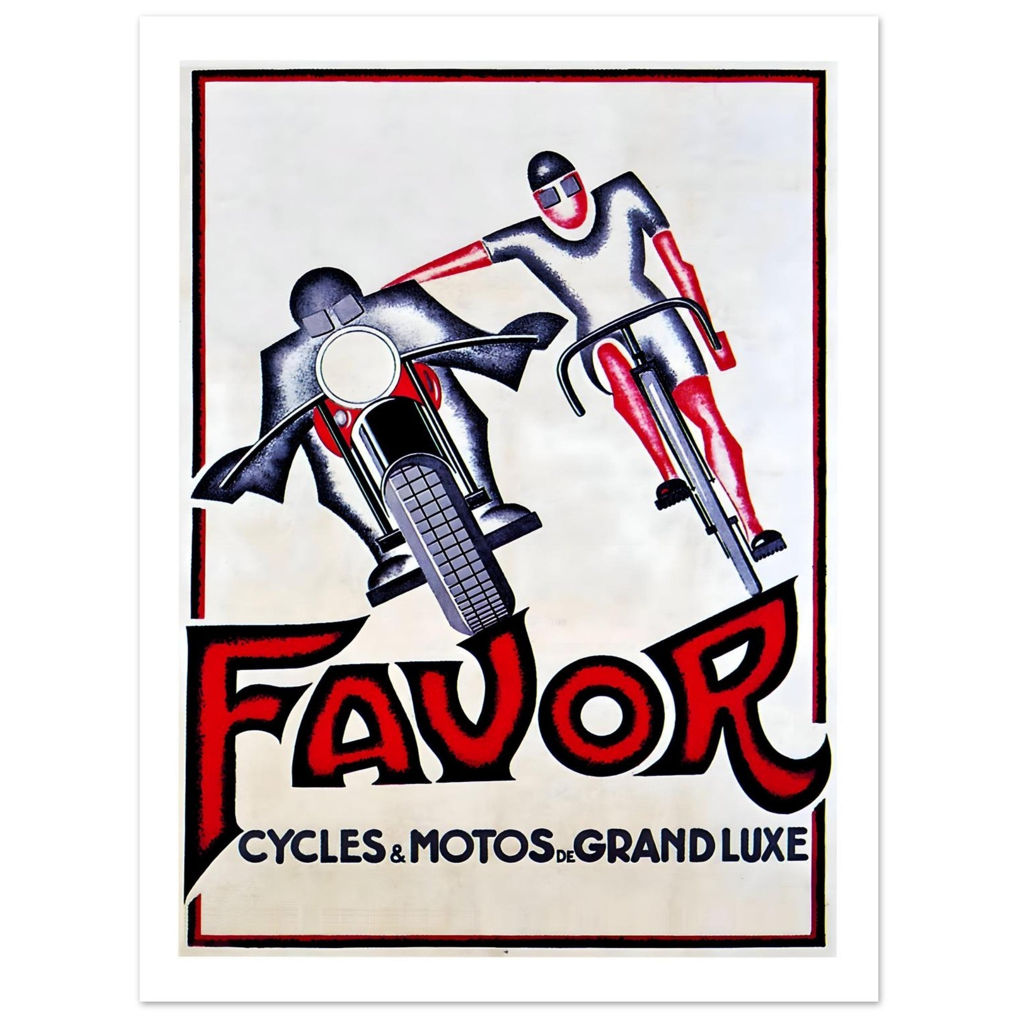 Vintage Favour Cycles & Motorcycles Poster - Transit Art