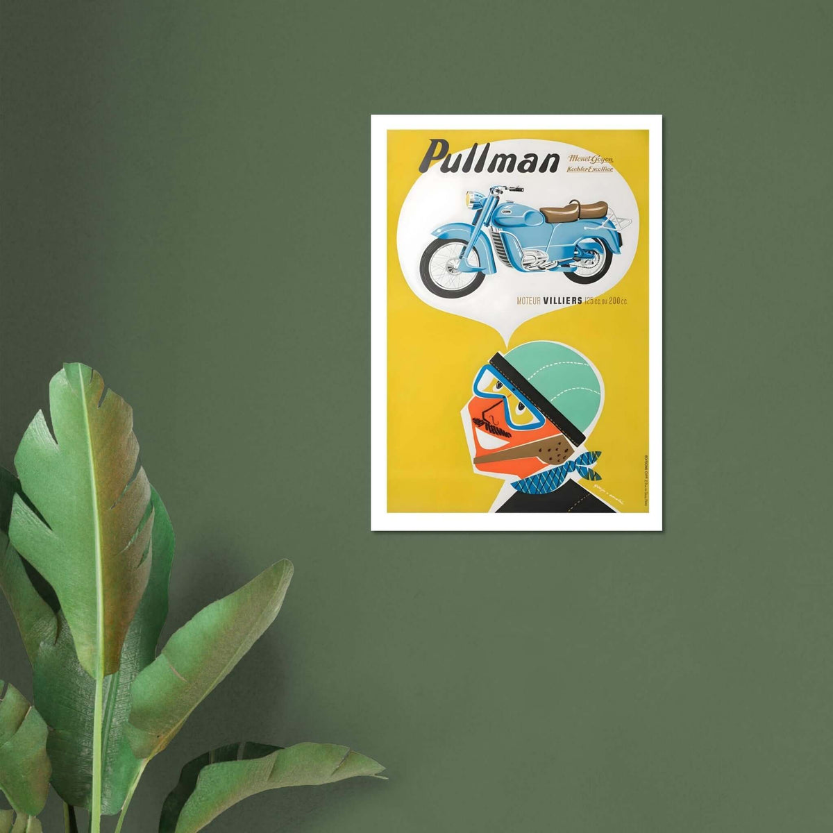 Vintage Pullman Motorcycle Advertisement Poster - Transit Art