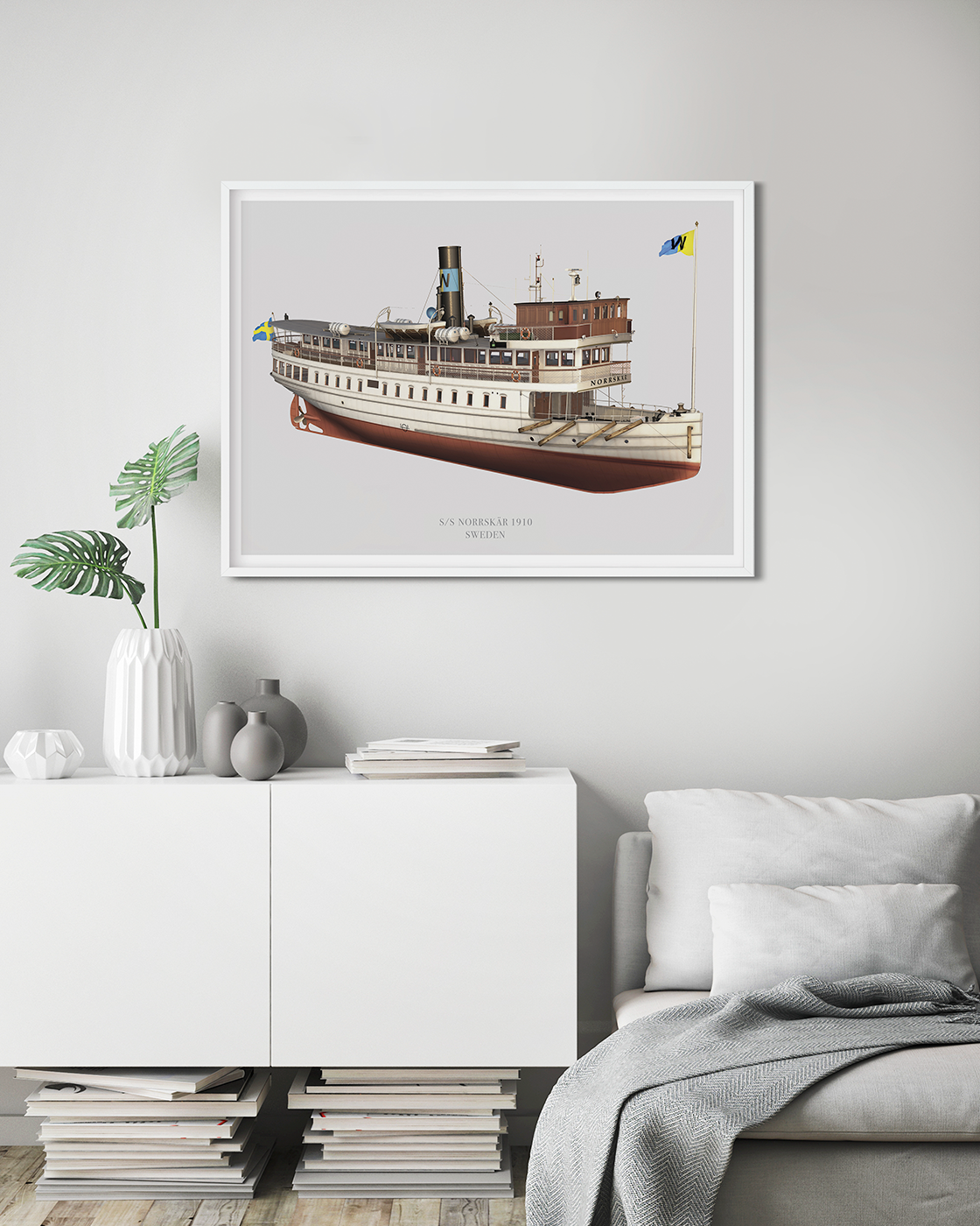 A Swedish coastal vessel from 1910, still in service in the Swedish archipelago.