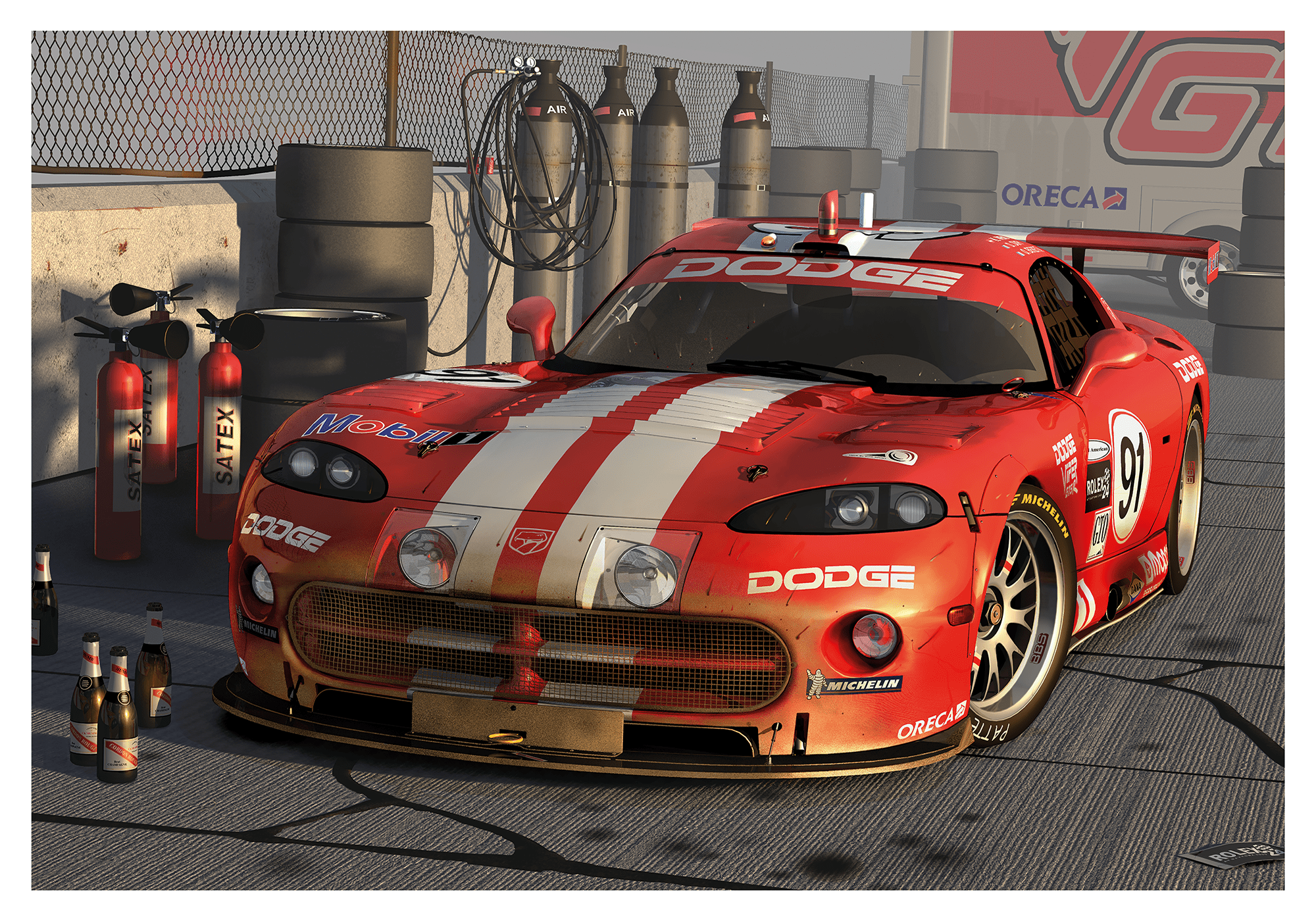 A Good Morning, Dodge Viper after victory. The Dodge Viper's racing pedigree traces back to its inception in 1991 when it made its debut as a production-based race car. Built to dominate the track, the Viper quickly caught the attention of racing enthusia