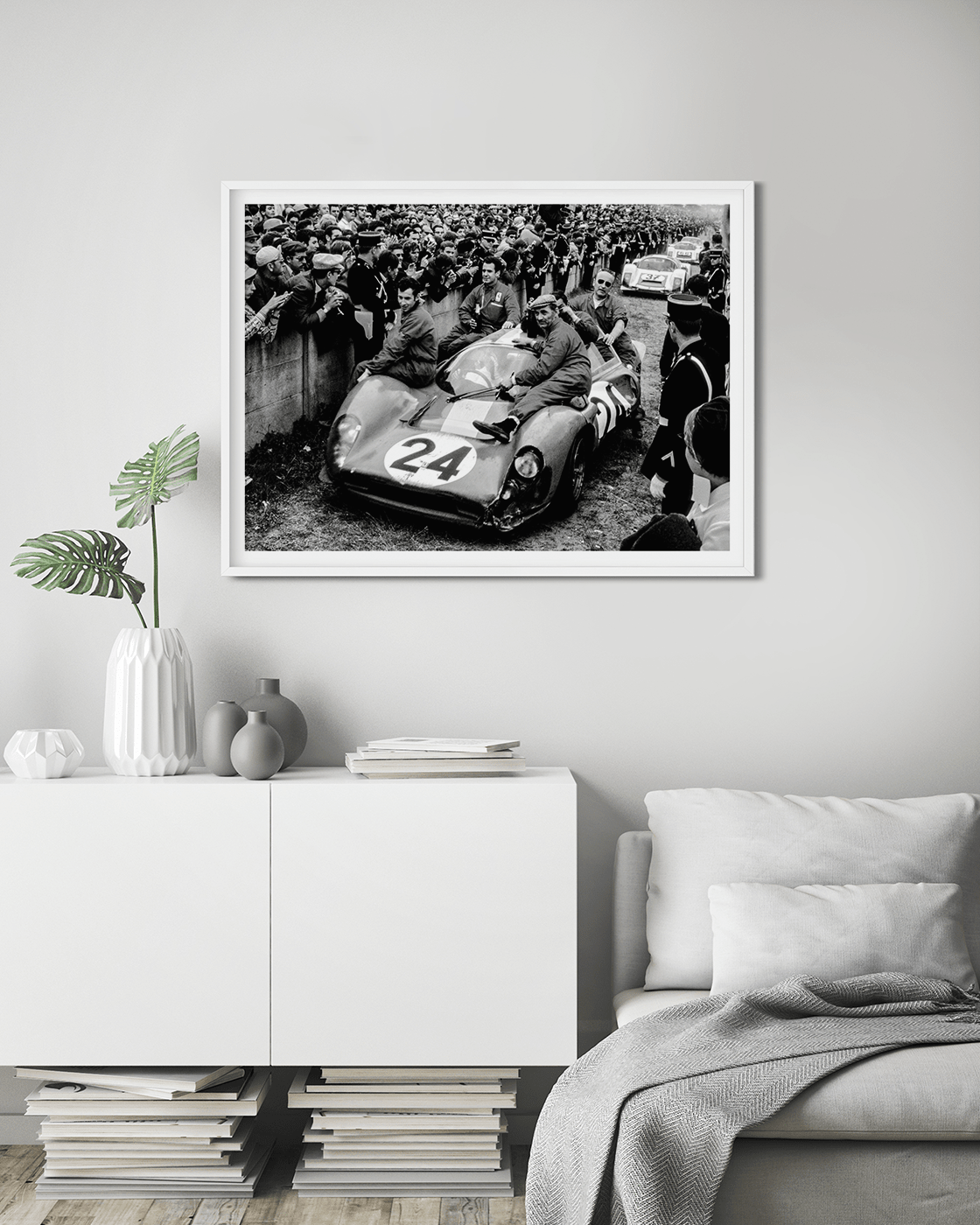A legend at LeMans B&W - Transit Art