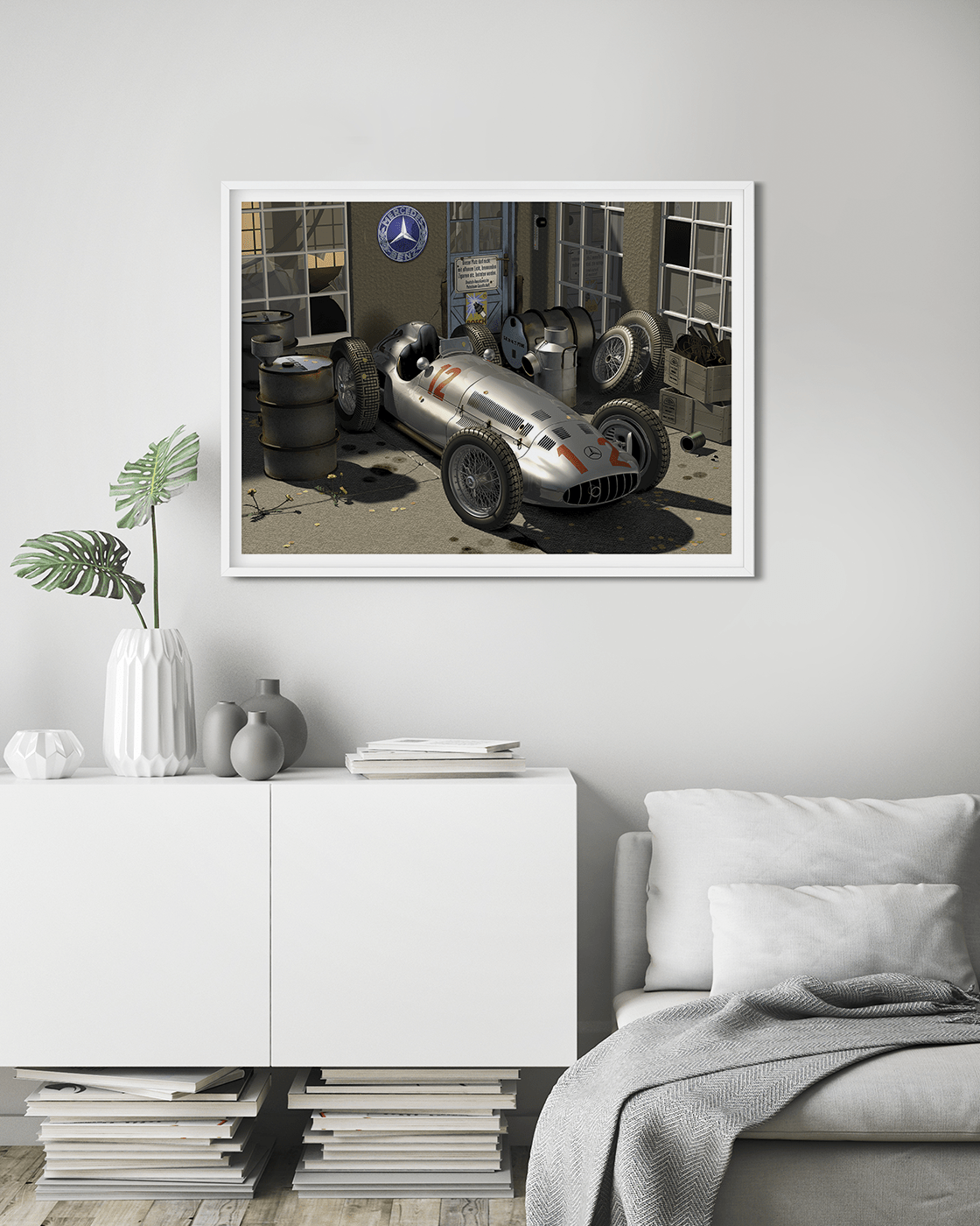 Abandoned, Mercedes W196 in the back yard of a work shop. The Mercedes W196 stands as a testament to the relentless pursuit of excellence in both engineering and motorsport. With its groundbreaking innovations, dominating performances, and enduring legacy