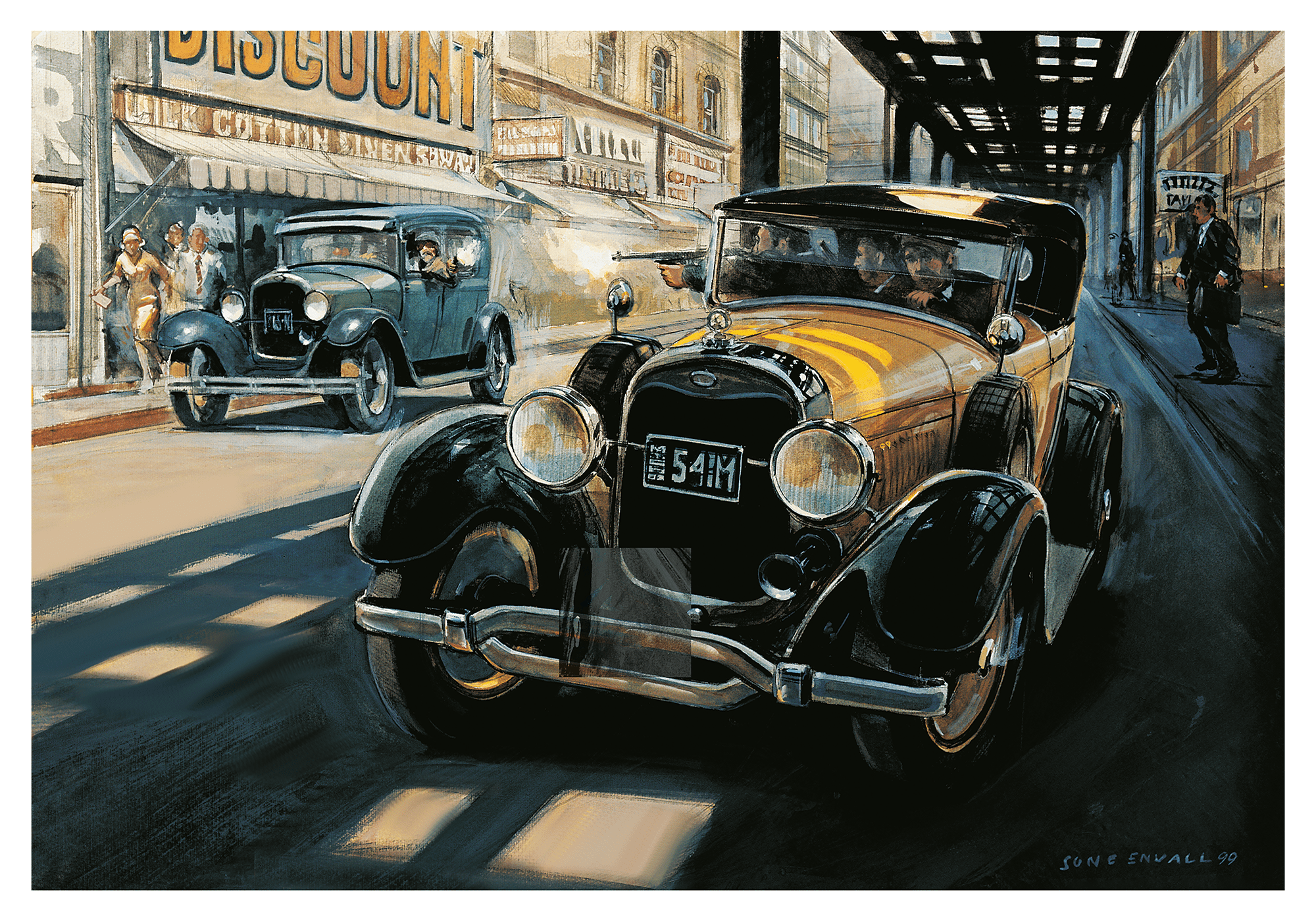 Chicago Showdown, Rivals on the streets of Chicago during the prohibition era. The car shootouts of the Prohibition era provide a fascinating glimpse into a time when fast cars, organized crime, and law enforcement collided in explosive encounters. These