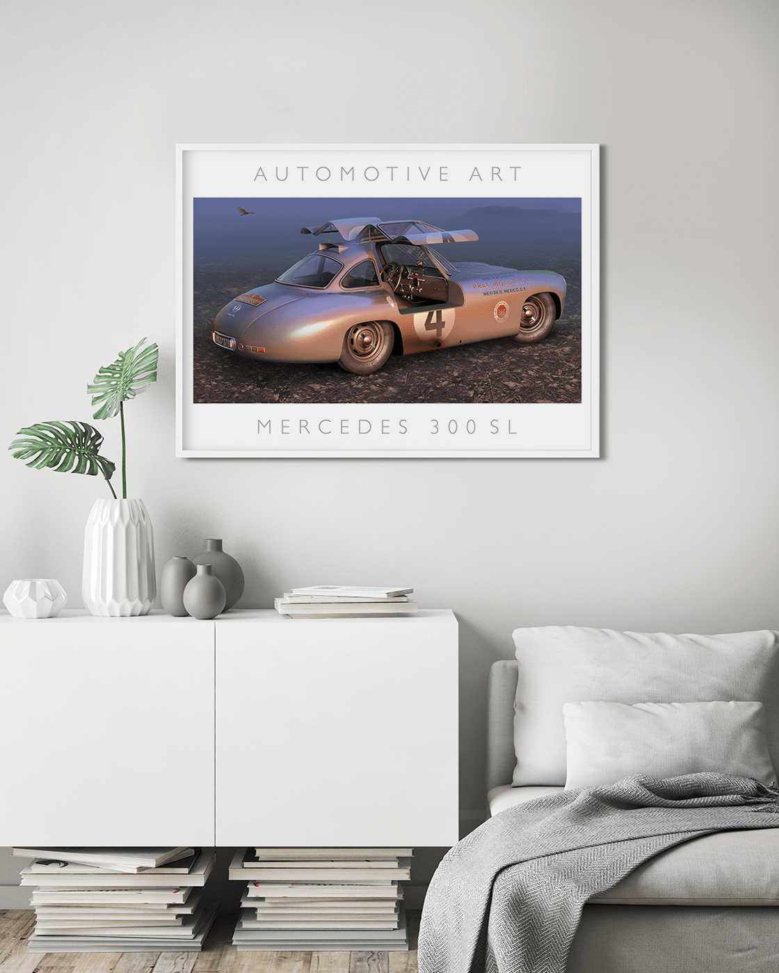 Mexican Dusk - Color, Mercedes 300 SL at Carrera Panamericana in Mexico. The Carrera Panamericana, a legendary race held in Mexico, has witnessed countless automotive triumphs over the years. Among the iconic cars that have left an indelible mark on this