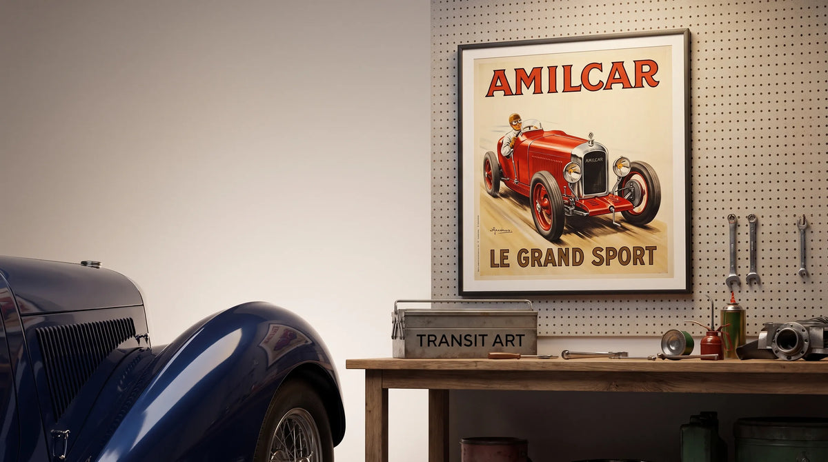 Classic Prints Inspired by the Elegance of Amilcar Cars