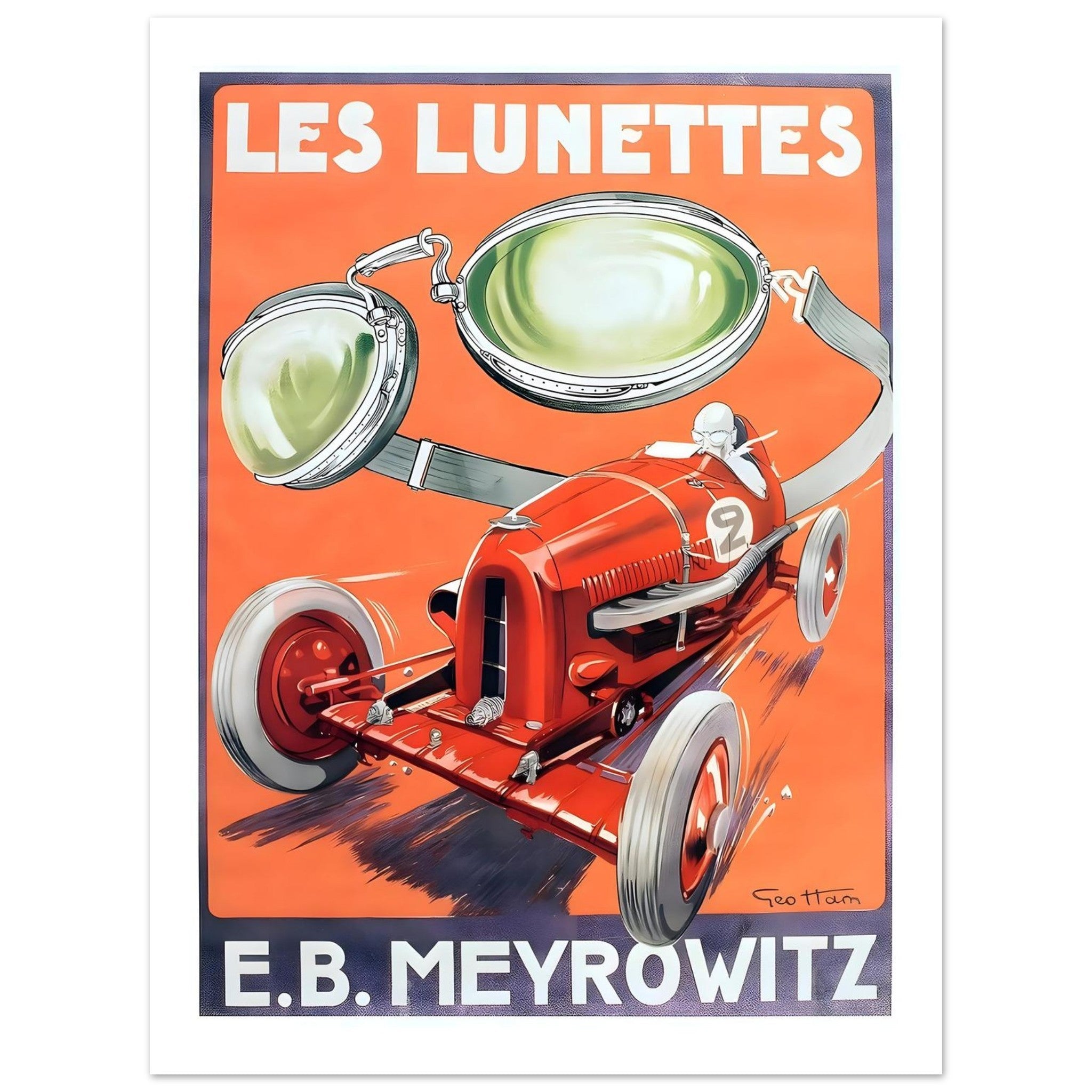 1908 Mercedes Grand Prix de l’A.C.F Dieppe Poster - Transit Art