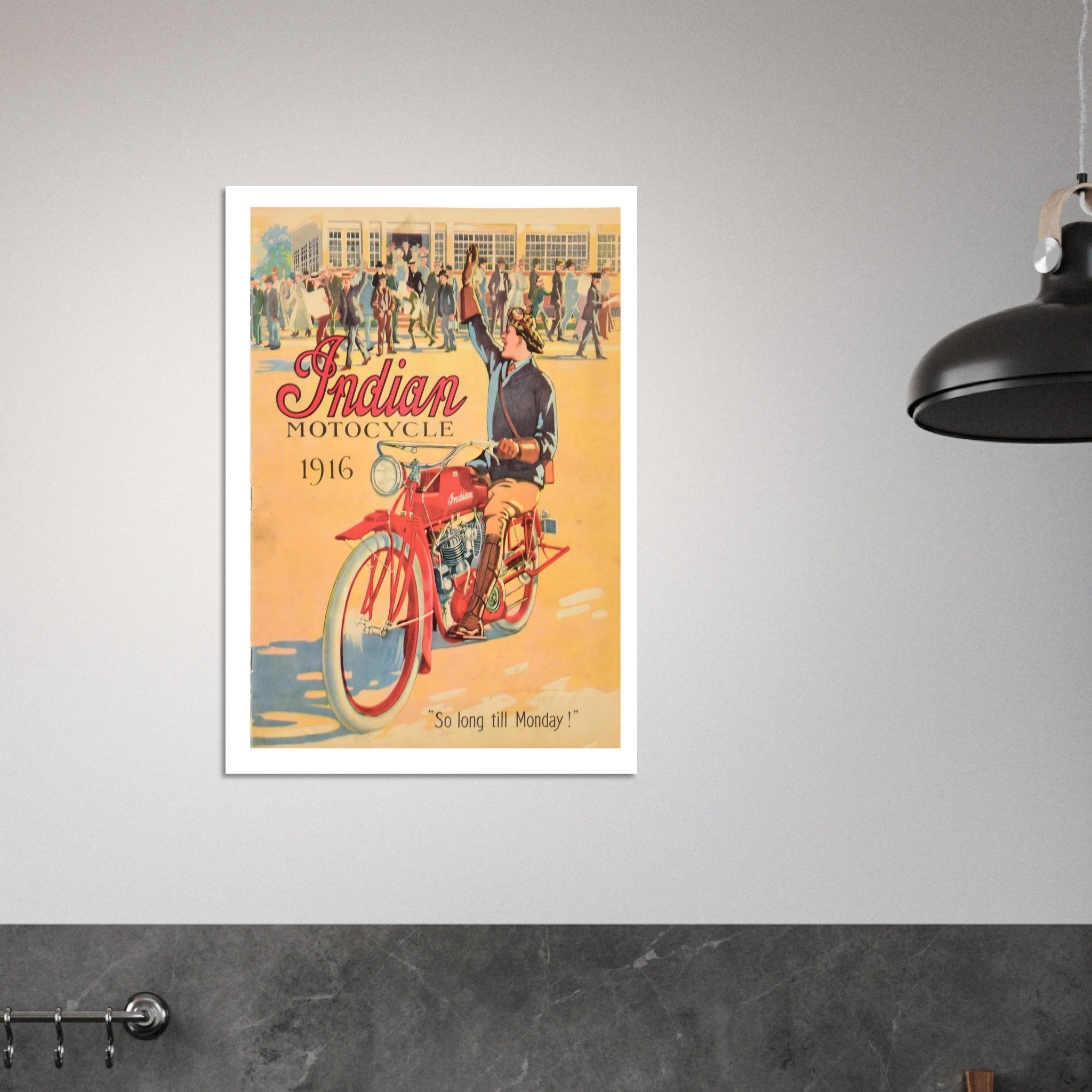 1916 Indian Motocycle: Weekend Freedom and Joyful Farewells - Transit Art