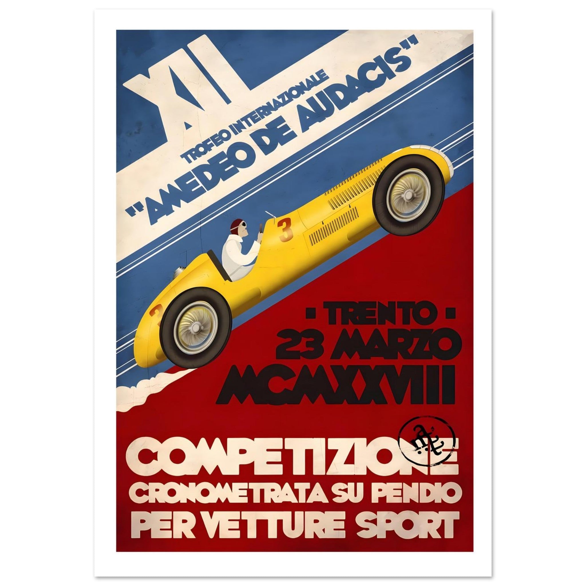 1928 Trento Amedeo de Audacis Trophy Poster - Transit Art