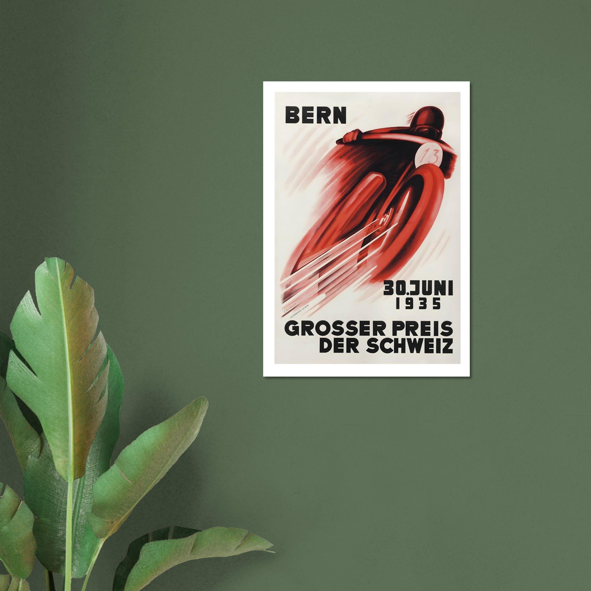 1935 Swiss Grand Prix: Dynamic Speed in Bern - Transit Art