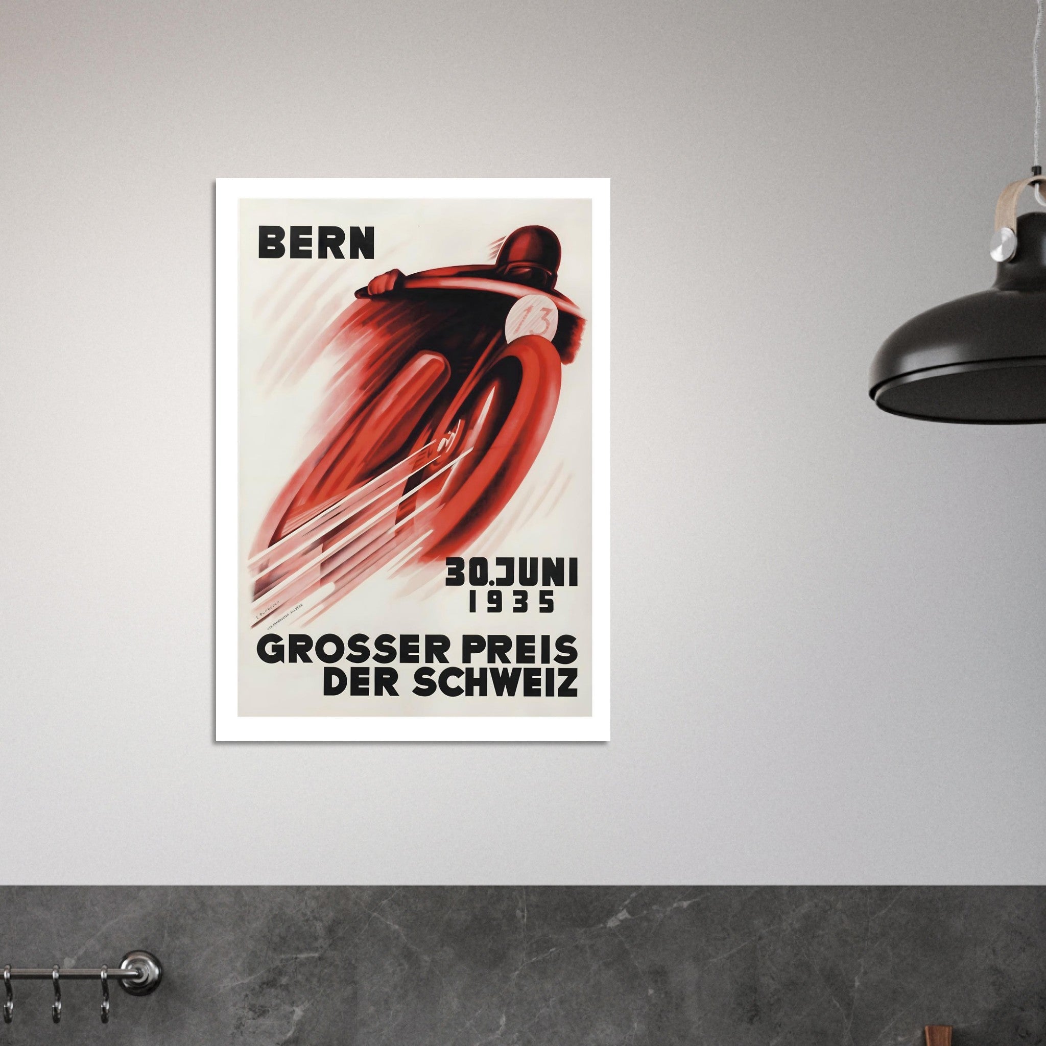 1935 Swiss Grand Prix: Dynamic Speed in Bern - Transit Art
