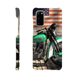 Harley under flag - Mobile cover