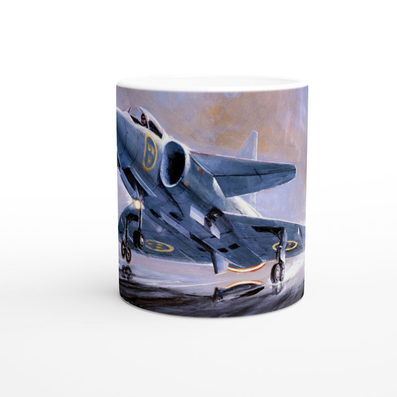 Viggen during landing - Mug