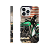 Harley under flag - Mobile cover